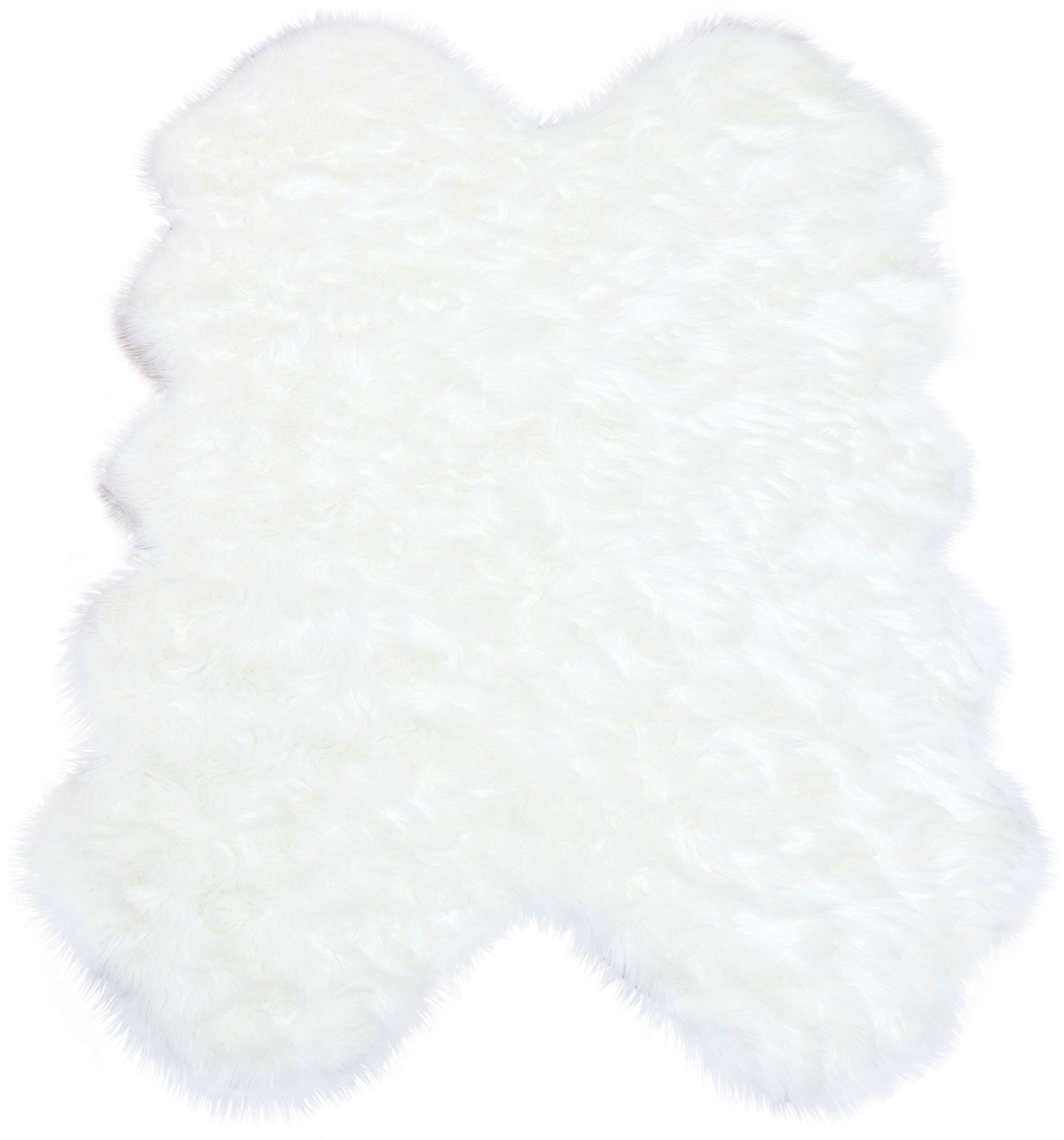 my home Fellteppich "Dena Teppiche, Fellform, waschbar" fellförmig 60 mm Hö günstig online kaufen