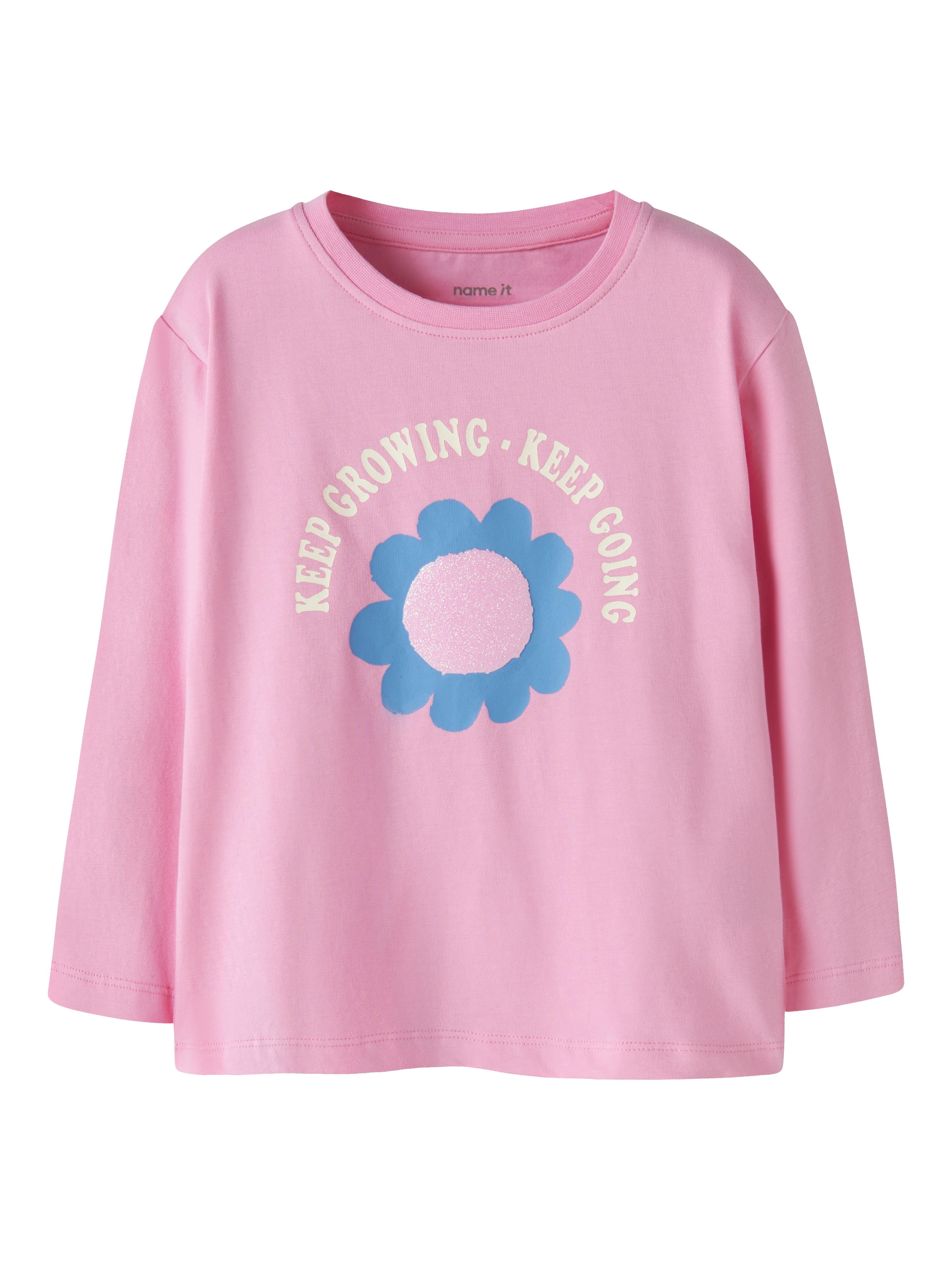 Name It Langarmshirt "NMFLINDALI LS NREG TOP BOX" Baumwollmischung, regular fit