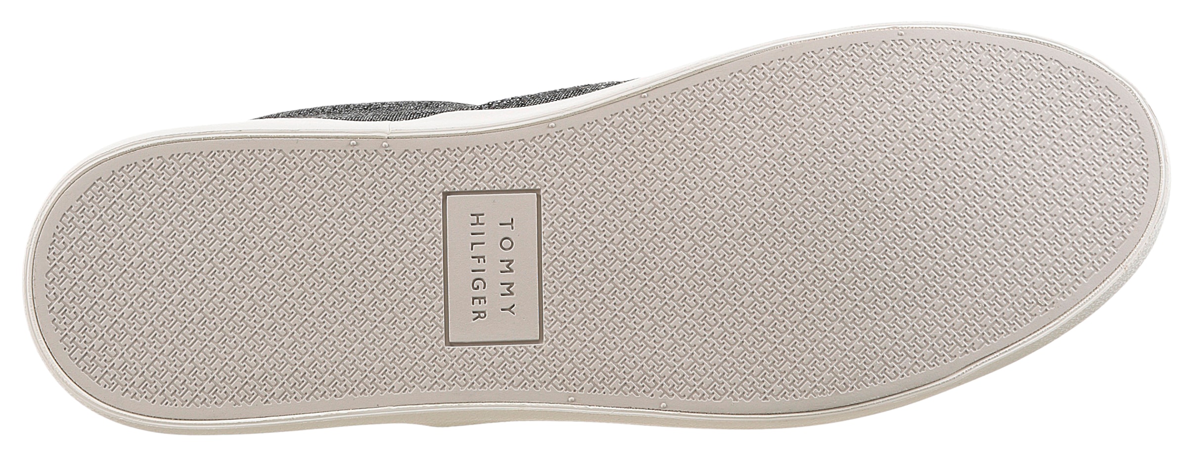 Tommy Hilfiger Slip-On Sneaker »TH HI VULC LOW SLIP ON CH«, Freizeitschuh, Schlupfschuh, Halbschuh mit seitlichen Gummizügen