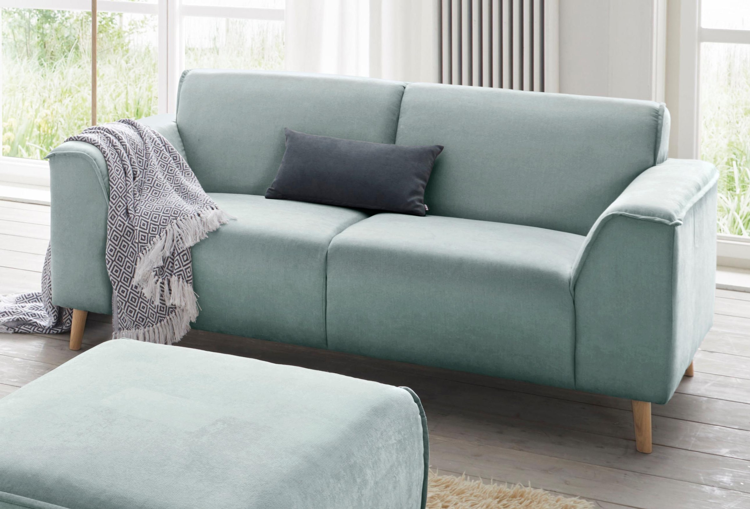 andas 2-Sitzer "Janek Scandic Design, elegant und zeitlos", mit Federkern u günstig online kaufen