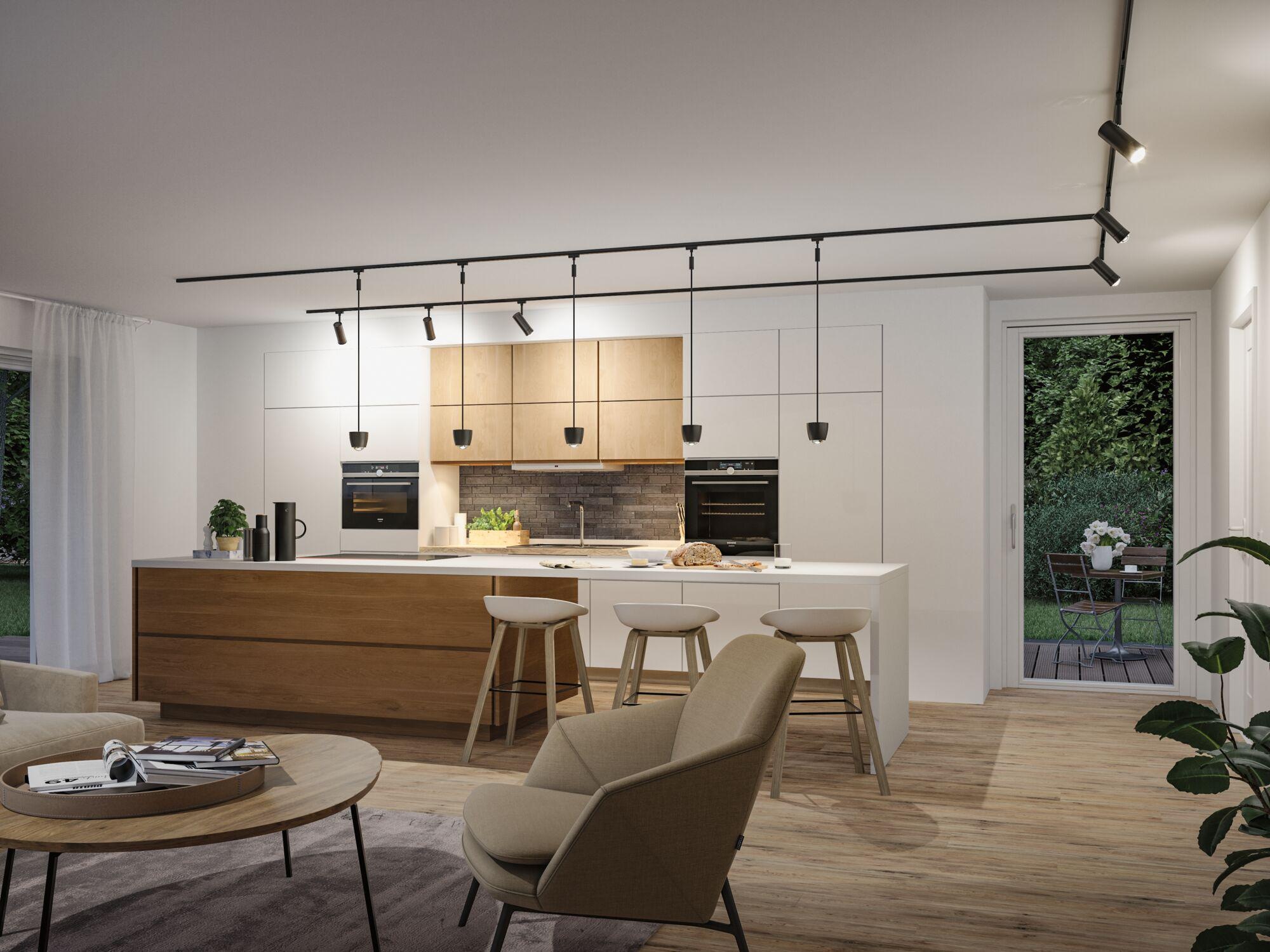 Paulmann Schienensystem-Leuchten »Tyros 200lm 4,5W RGBW+ dimmbar 230V« LED-Modul 1 Stk. Tageslichtweiß Smart Home
