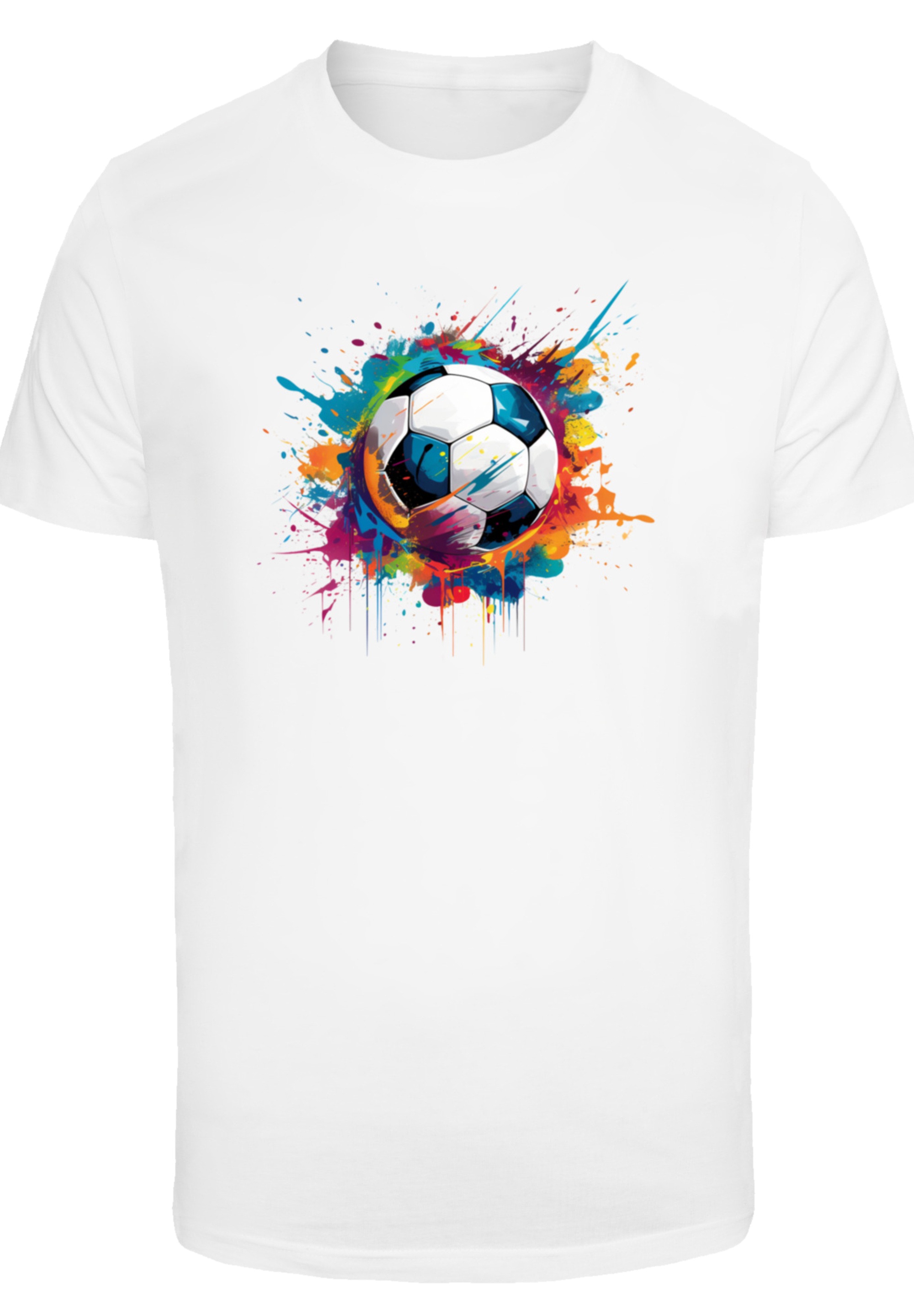 F4NT4STIC T-Shirt »Bunte Fußball Grafik«, Premium Qualität