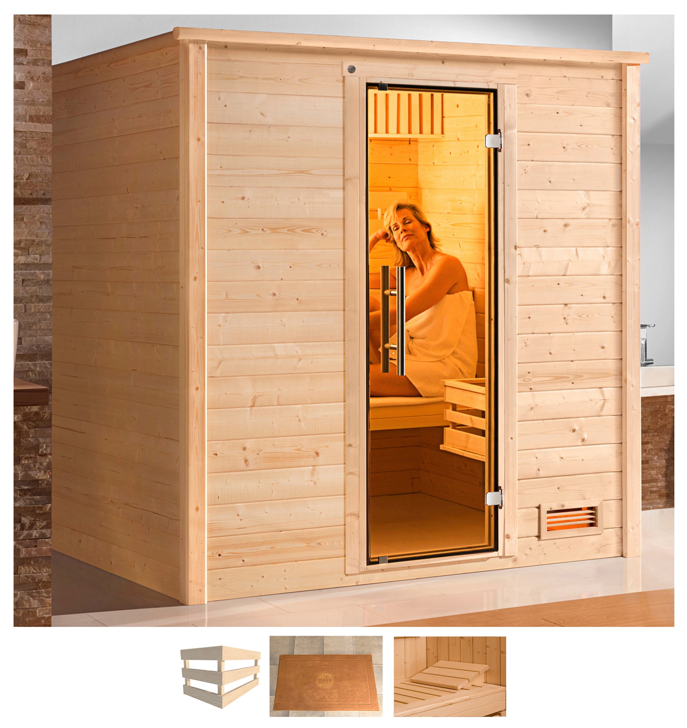 weka Sauna "Bergen" ohne Ofen