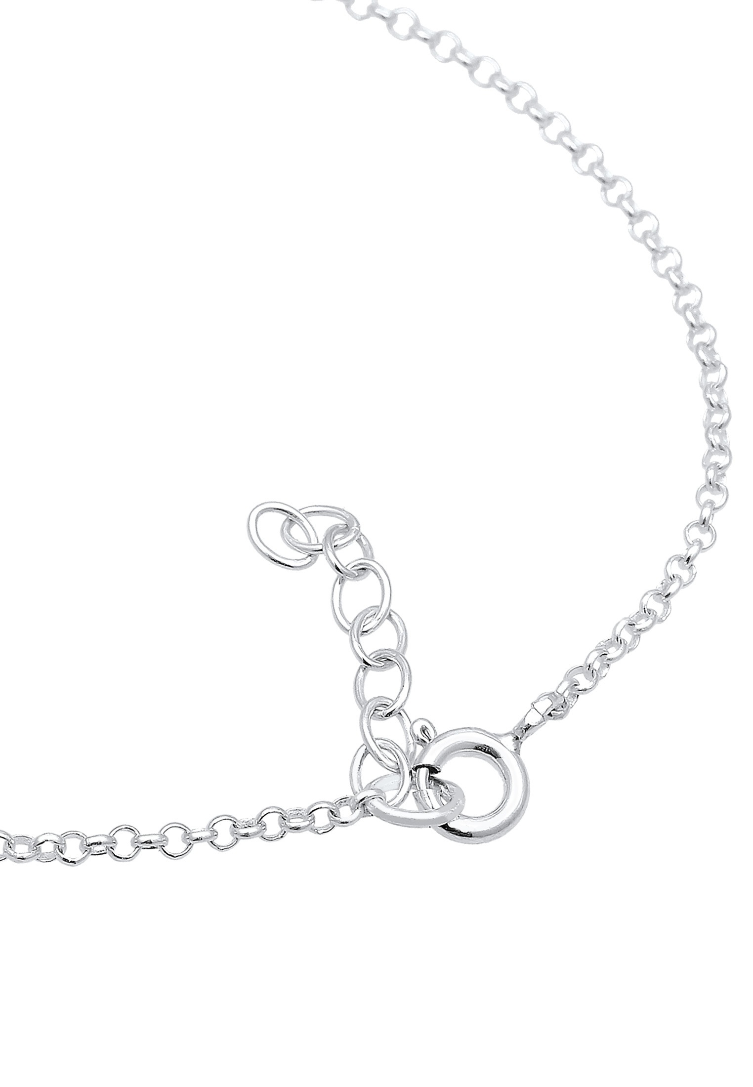 Armband ELLI "Flugzeug Reise 925 Silber" Gr. 16, silber, Armbänder, Damen, 16cm, ohne Stein, Silber 925 (Sterlingsilber), Armband 3