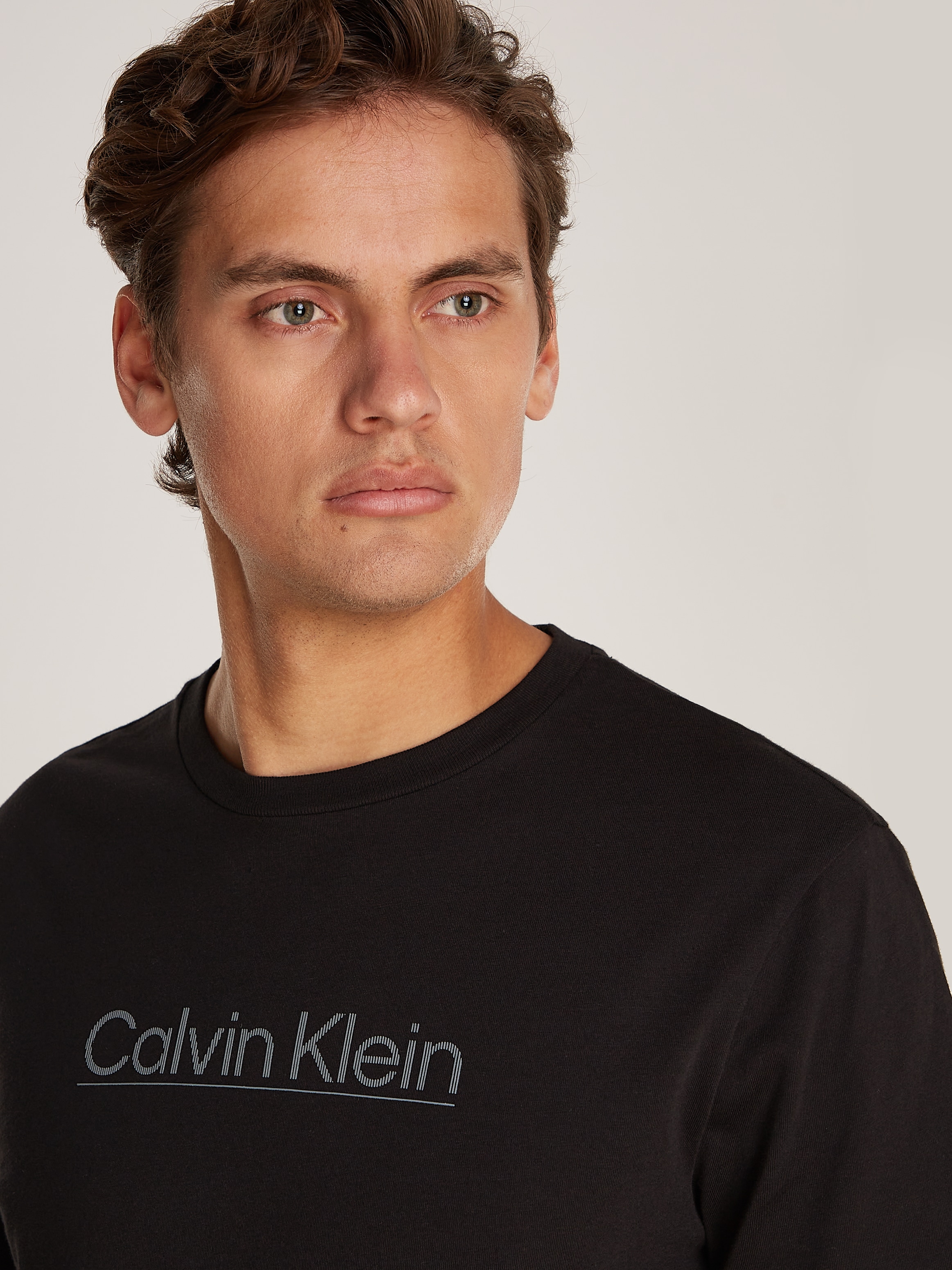 Calvin Klein T-Shirt RAISED LINE LOGO T-SHIRT mit Logoschriftzug günstig online kaufen