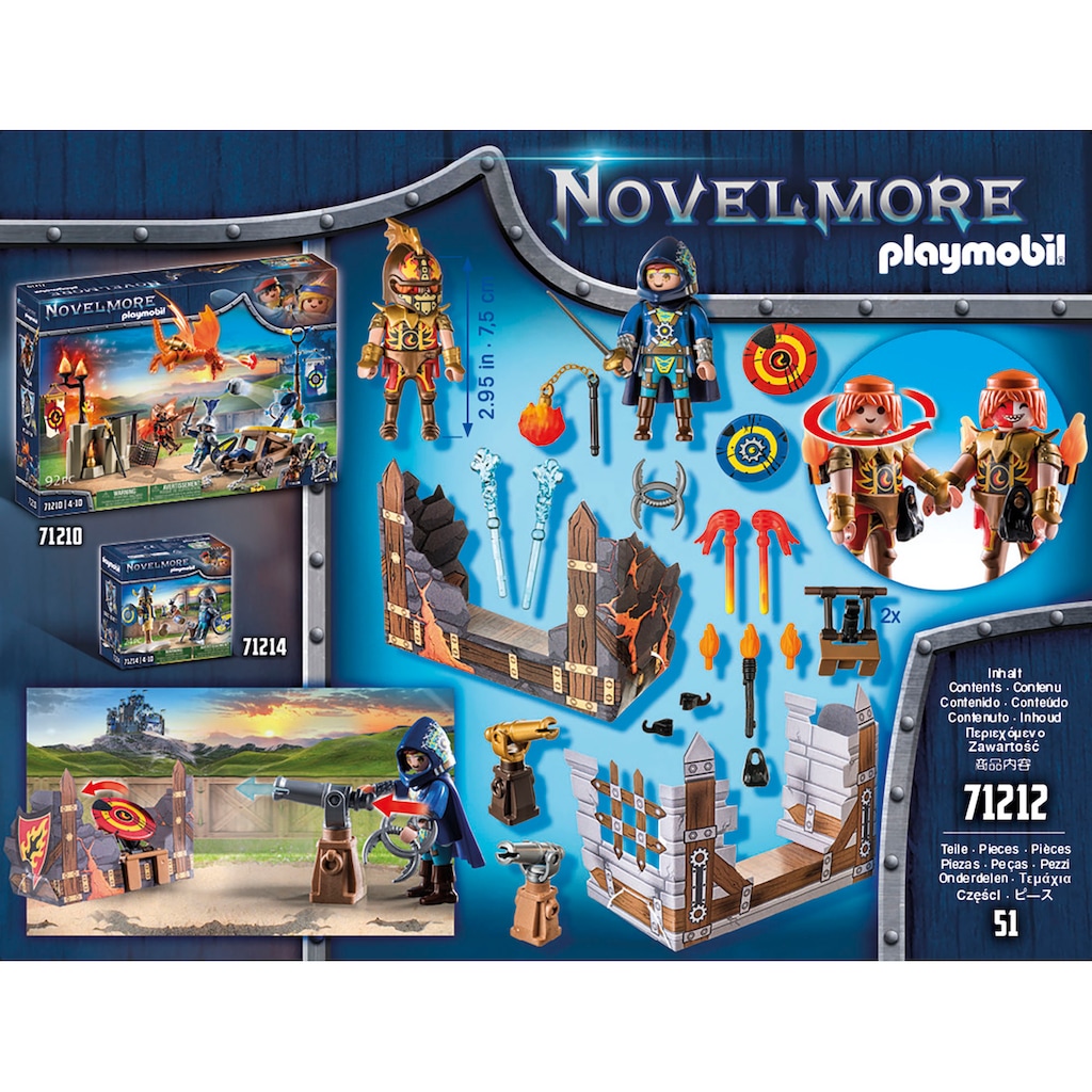 Playmobil® Konstruktions-Spielset »Novelmore vs. Burnham Raiders - Zweikampf (71212), Novelmore«, (51 St.), Made in Europe