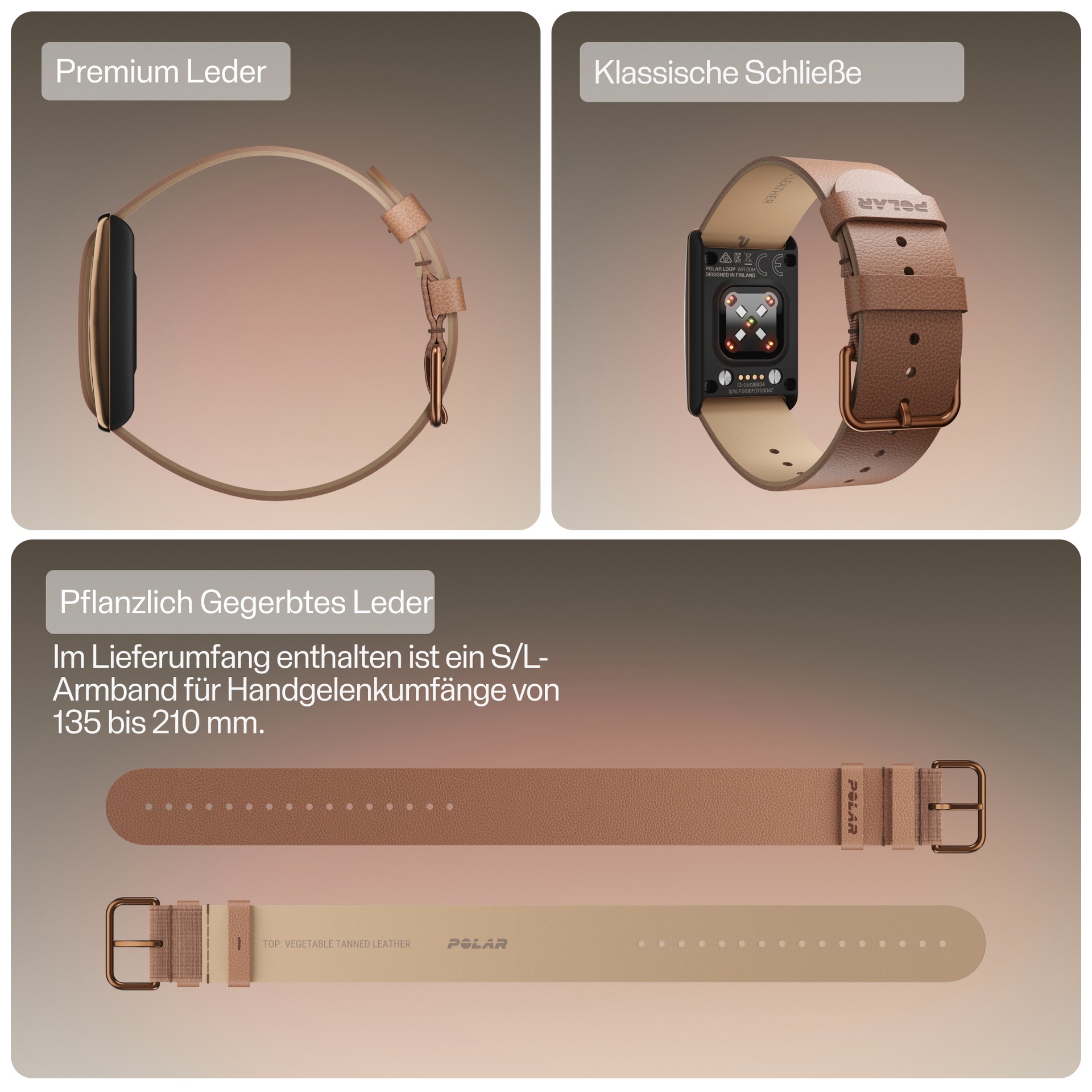 Polaroid Wechselarmband »LOOP Leder Armband«