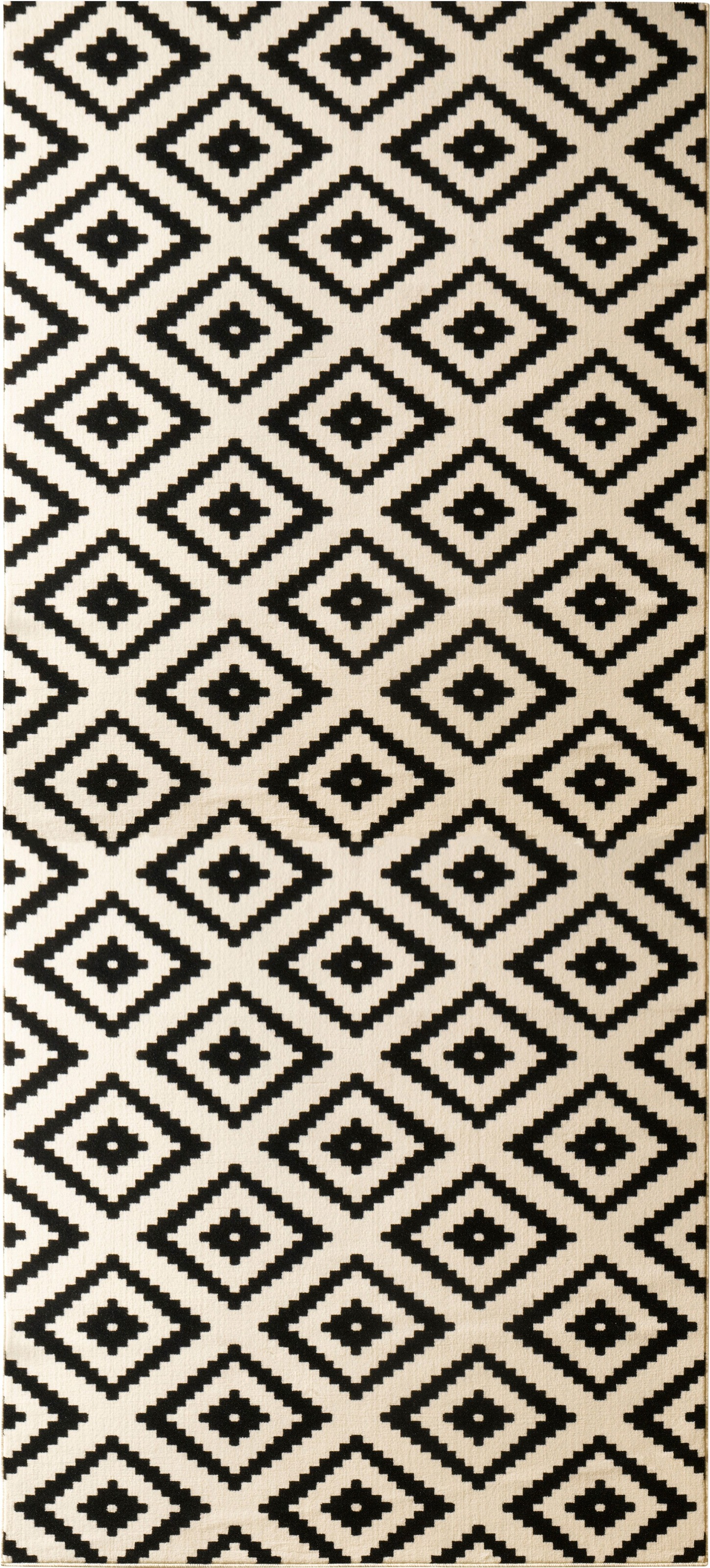 HANSE Home Teppich »Raute«, rechteckig, 9 mm Höhe, Läufer, Kurzflor, Skandi, Raute, Wohnzimmer, Schlafzimmer, Flur