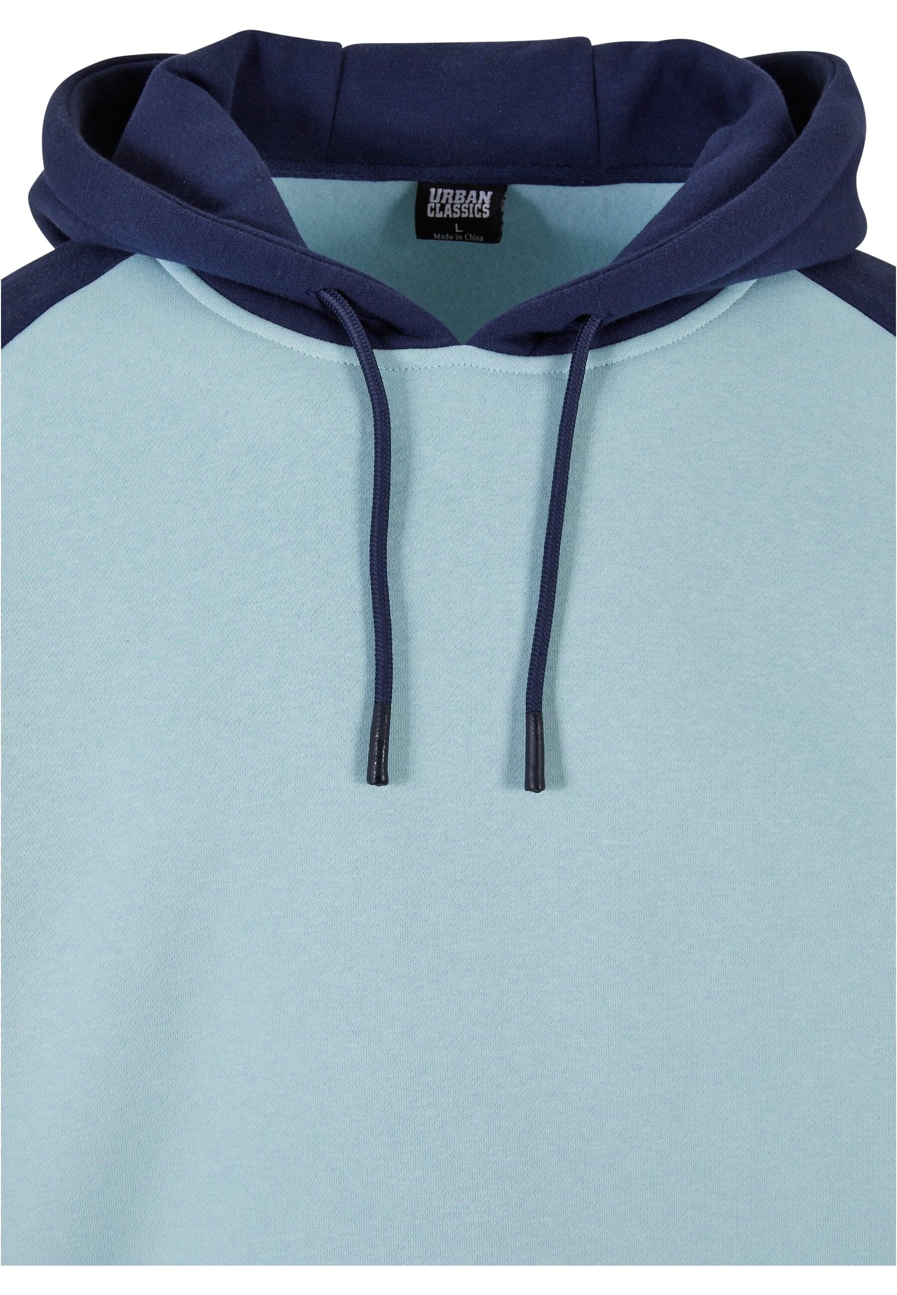 URBAN CLASSICS Sweater »Urban Classics Herren 2-Tone Fake Raglan Hoody«, (1 tlg.)