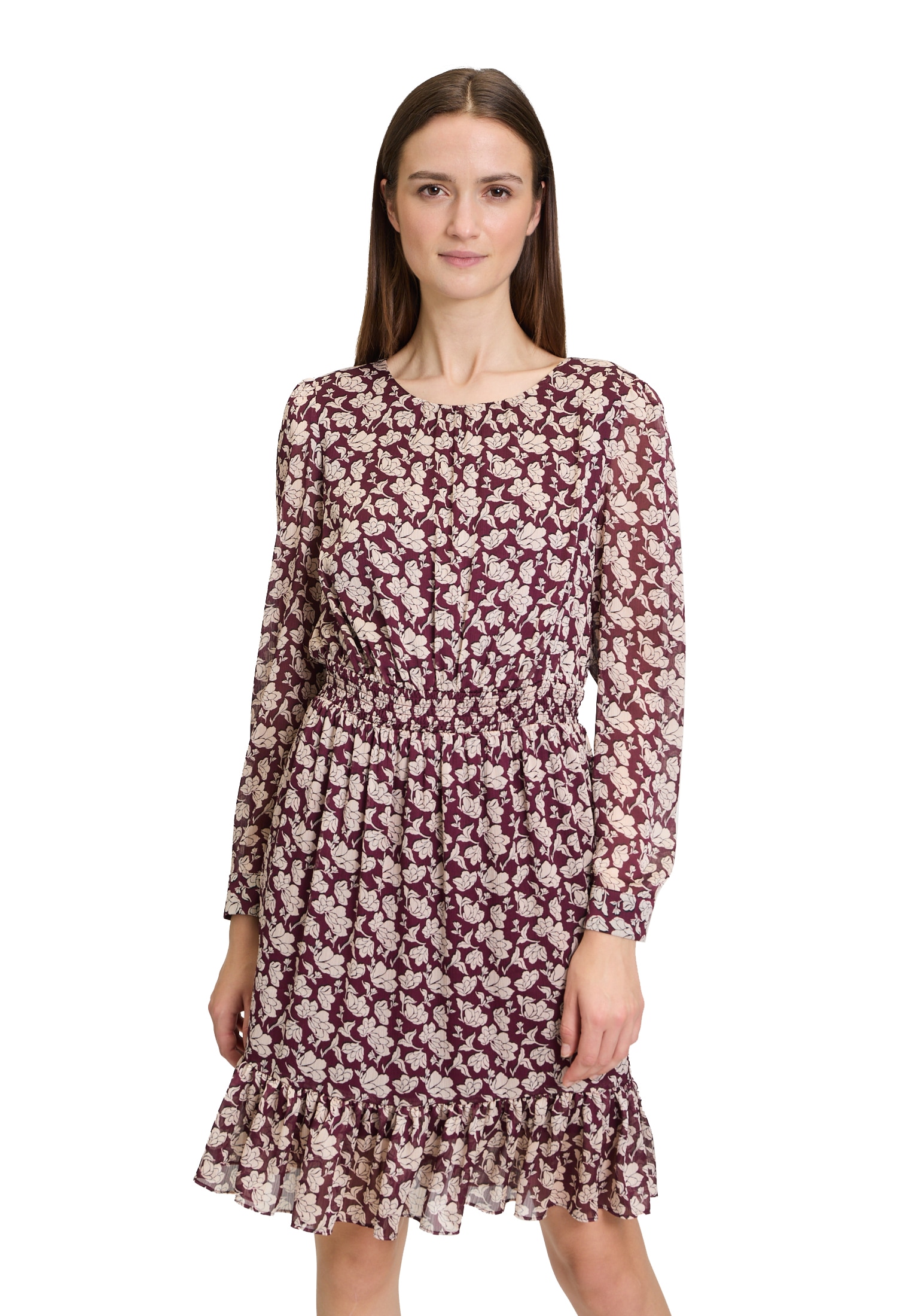 Cartoon Chiffonkleid "Damen mit Rüschen" Ohne Tasche Design günstig online kaufen