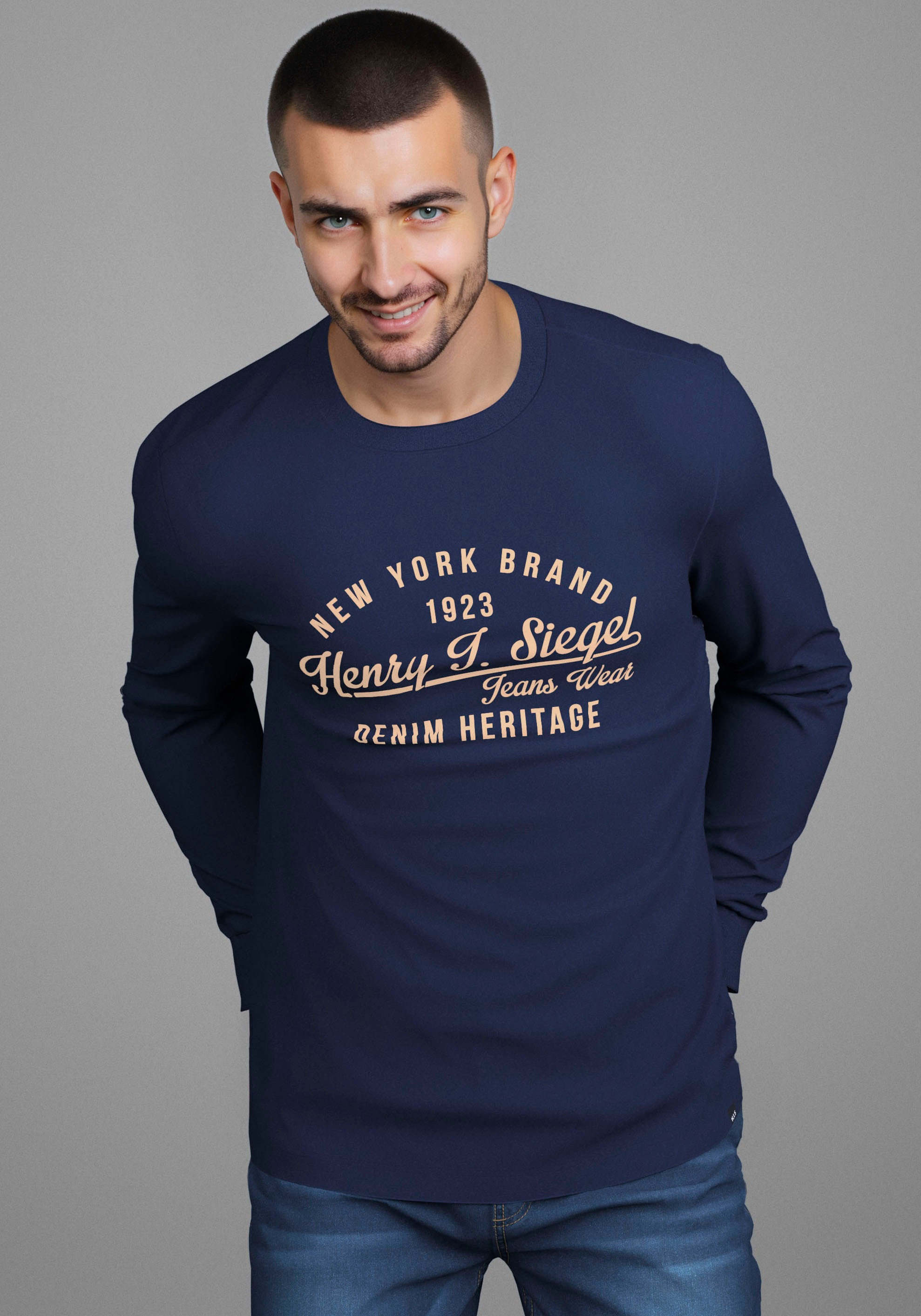 H.I.S Rundhalsshirt "Neue Kollektion" mit Print günstig online kaufen