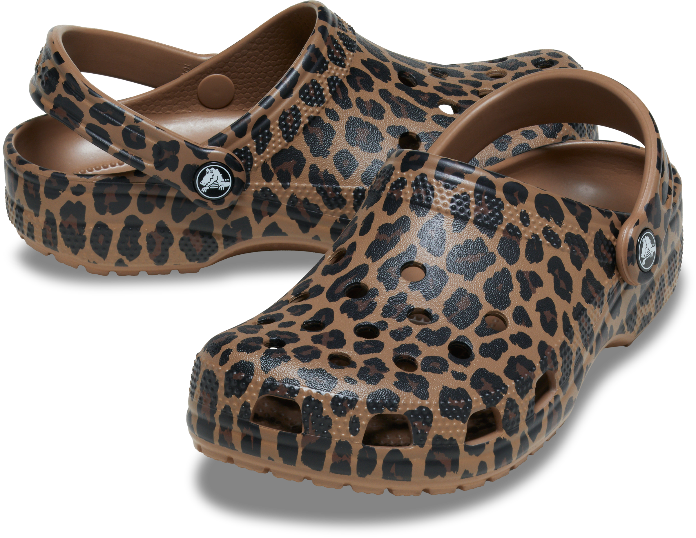 Crocs Clog »Classic Animal Clog«  Hausschuh, Schlupfschuh in Leo-Optik, schwenkbarer Fersenriemen