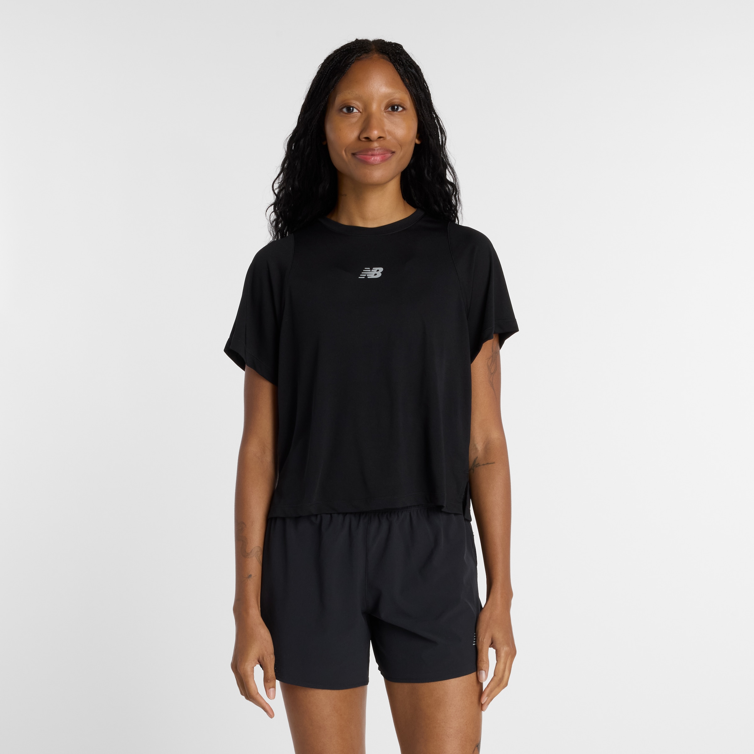 New Balance Funktionsshirt sportliche Passform, Kurzarm, für Sport, Rundhal günstig online kaufen