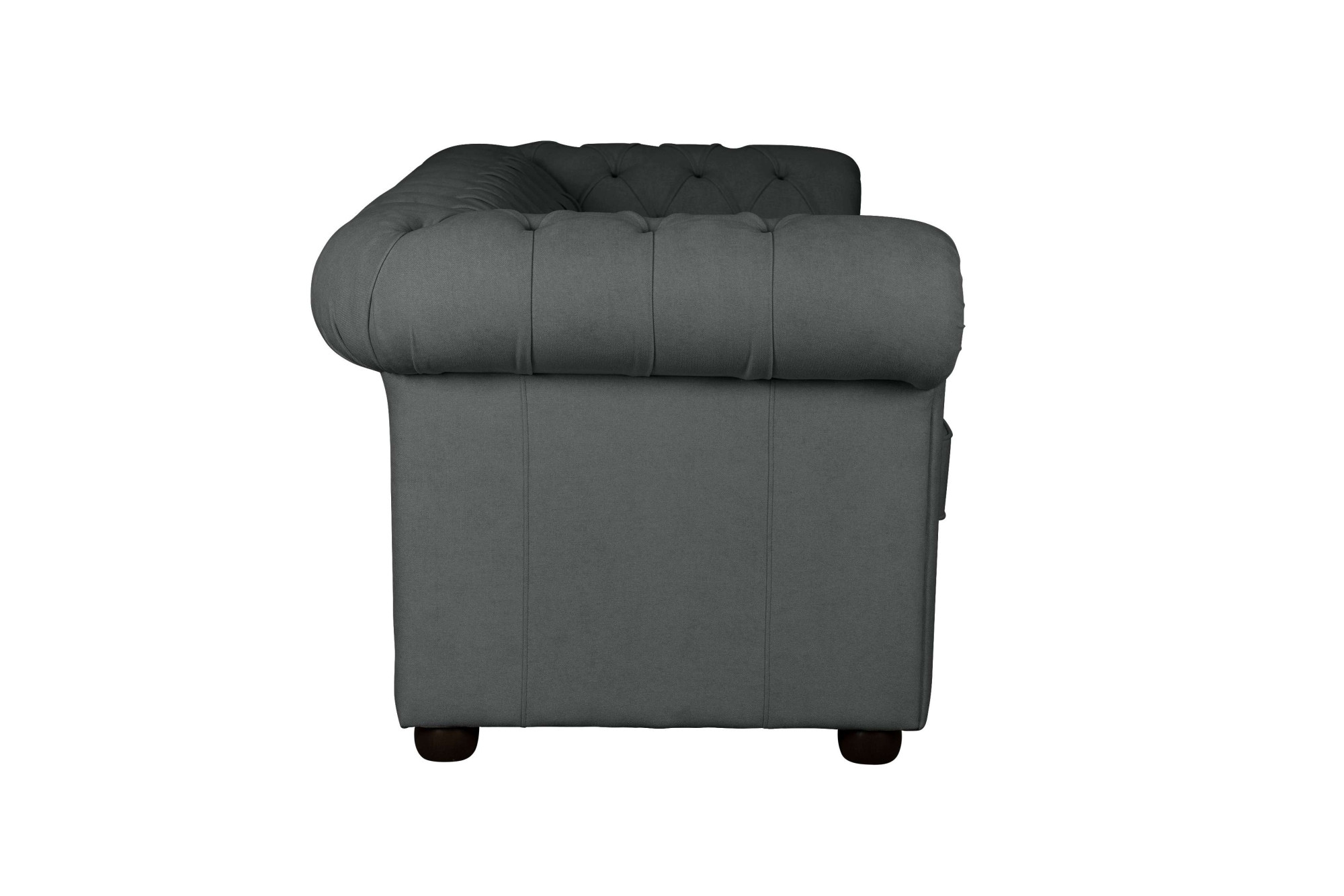 Home affaire 3-Sitzer »CHARENTE, optionale Schlafsofa, Chesterfield-Sofa, Bettfunktion«, mit edler Knopfheftung und typischen Armlehnen, B/T/H 198/89/74 cm