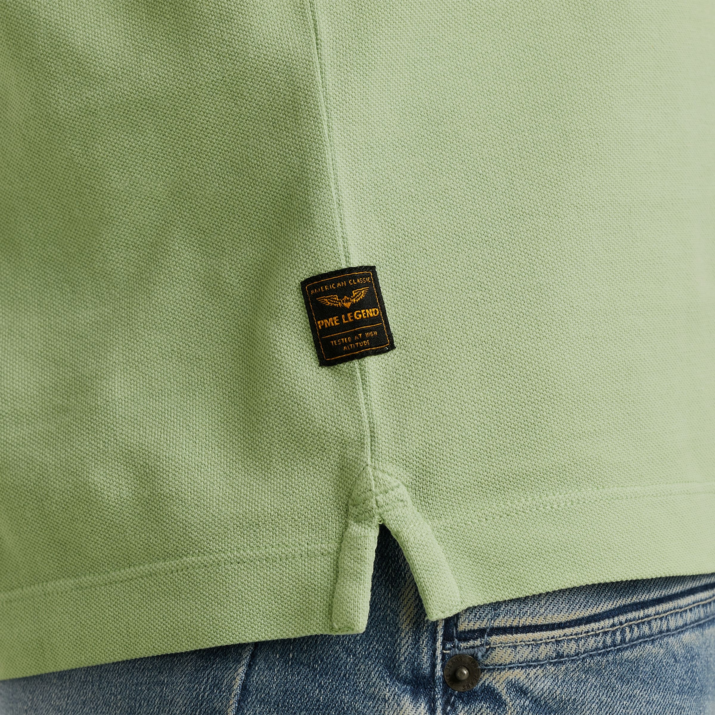 PME LEGEND Poloshirt »Short sleeve polo pique garment dye«, mit Logo Stickerei