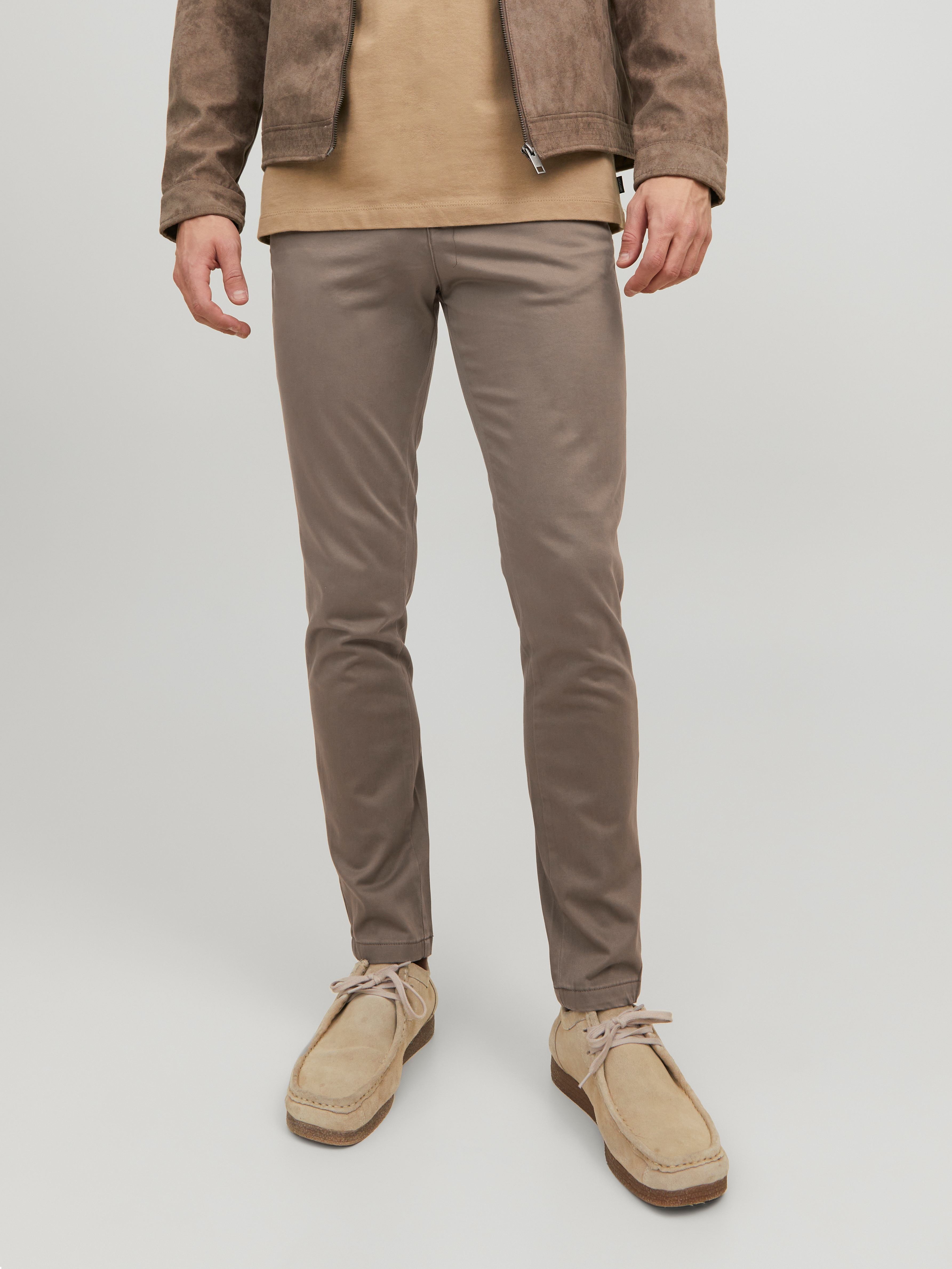 Jack & Jones "JJIMARCO mit Badge und hohem Tragekomfort" unifarben, modisch, slim fit, Baumwollmischung