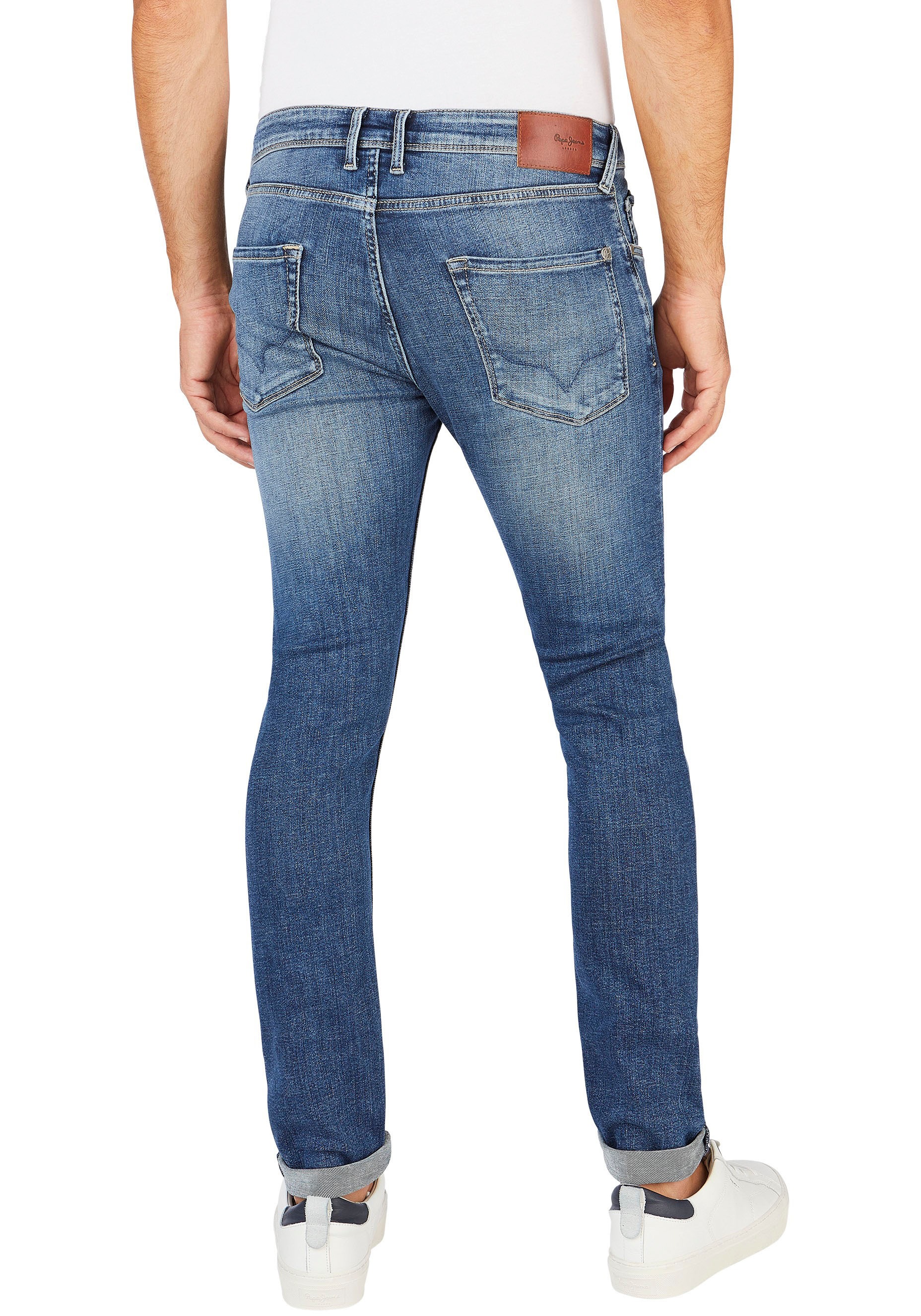 Pepe Jeans Slim-fit-Jeans "FINSBURY" Baumwoll-Stretch günstig online kaufen