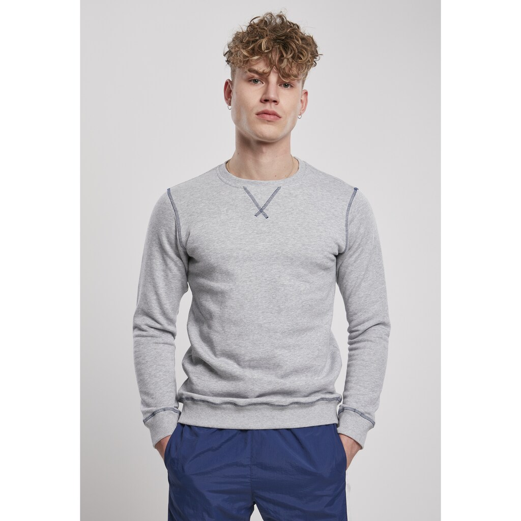 URBAN CLASSICS Sweater »Herren Organic Contrast Flatlock Stitched Crew« (1 tlg.) URBAN CLASSICS Sweater »Herren Organic Contrast Flatlock Stitched Crew« (1 tlg.)