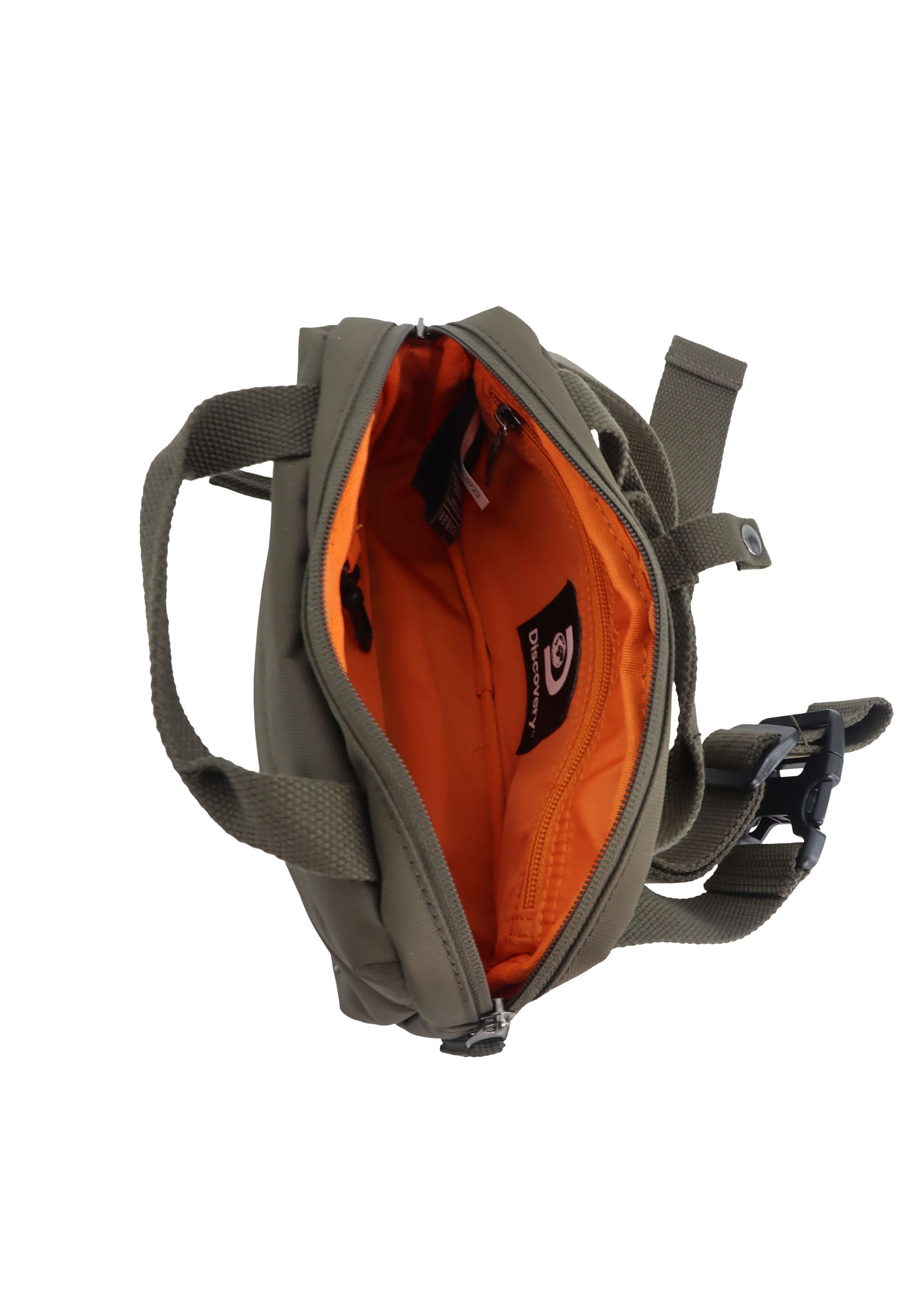 Gürteltasche DISCOVERY "Cave", Gr. B/H/T: 24cm x 13,5cm x 24cm, grün (khaki), Kunstfaser, unifarben, Taschen Gürteltasche, Made of RPET Polyester material 3