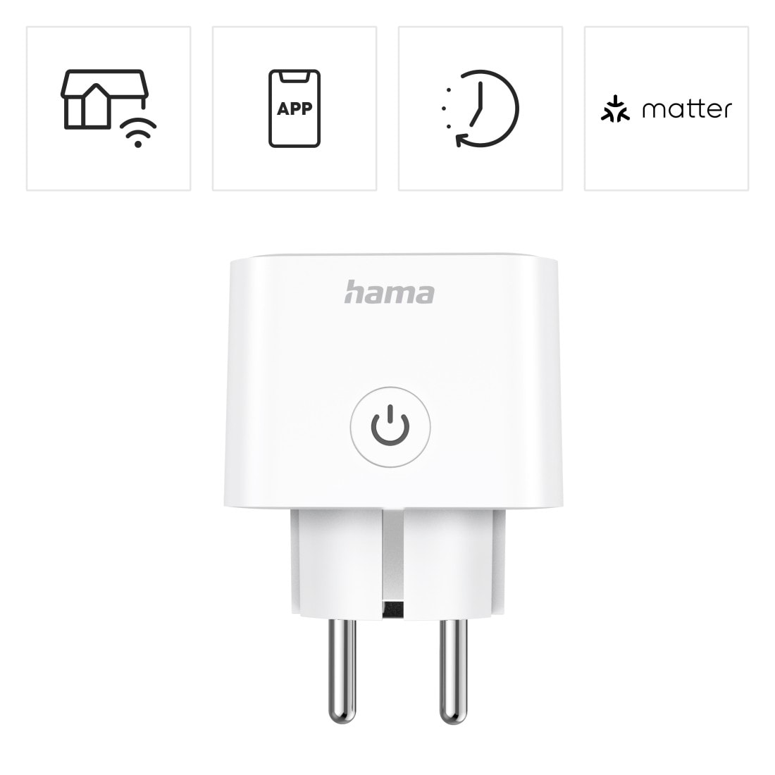 Hama Adapterstecker mit Schalter weiß: : Baumarkt