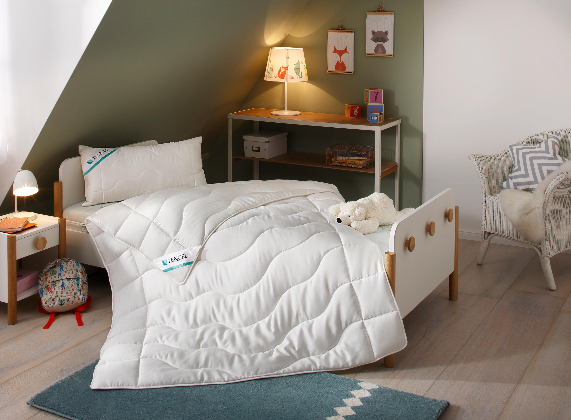 Lüttenhütt Kinderbettdecke + Kopfkissen BAUR »TENCEL™«, für sorgt (Spar-Set), | angenehmen Schlaf! und gesunden bestellen