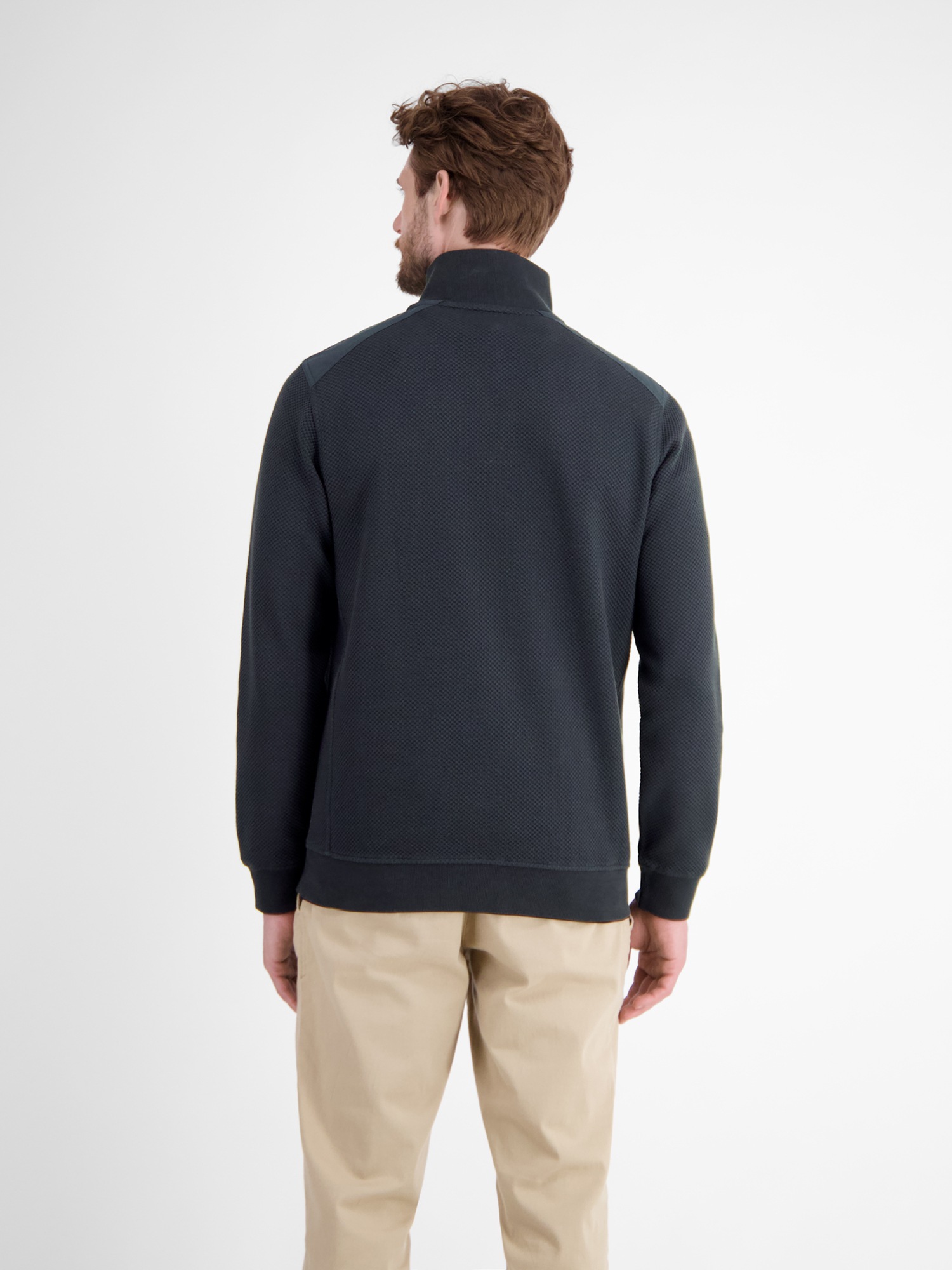 LERROS Sweatshirt "LERROS Herren Troyer in sportiver Struktur" günstig online kaufen