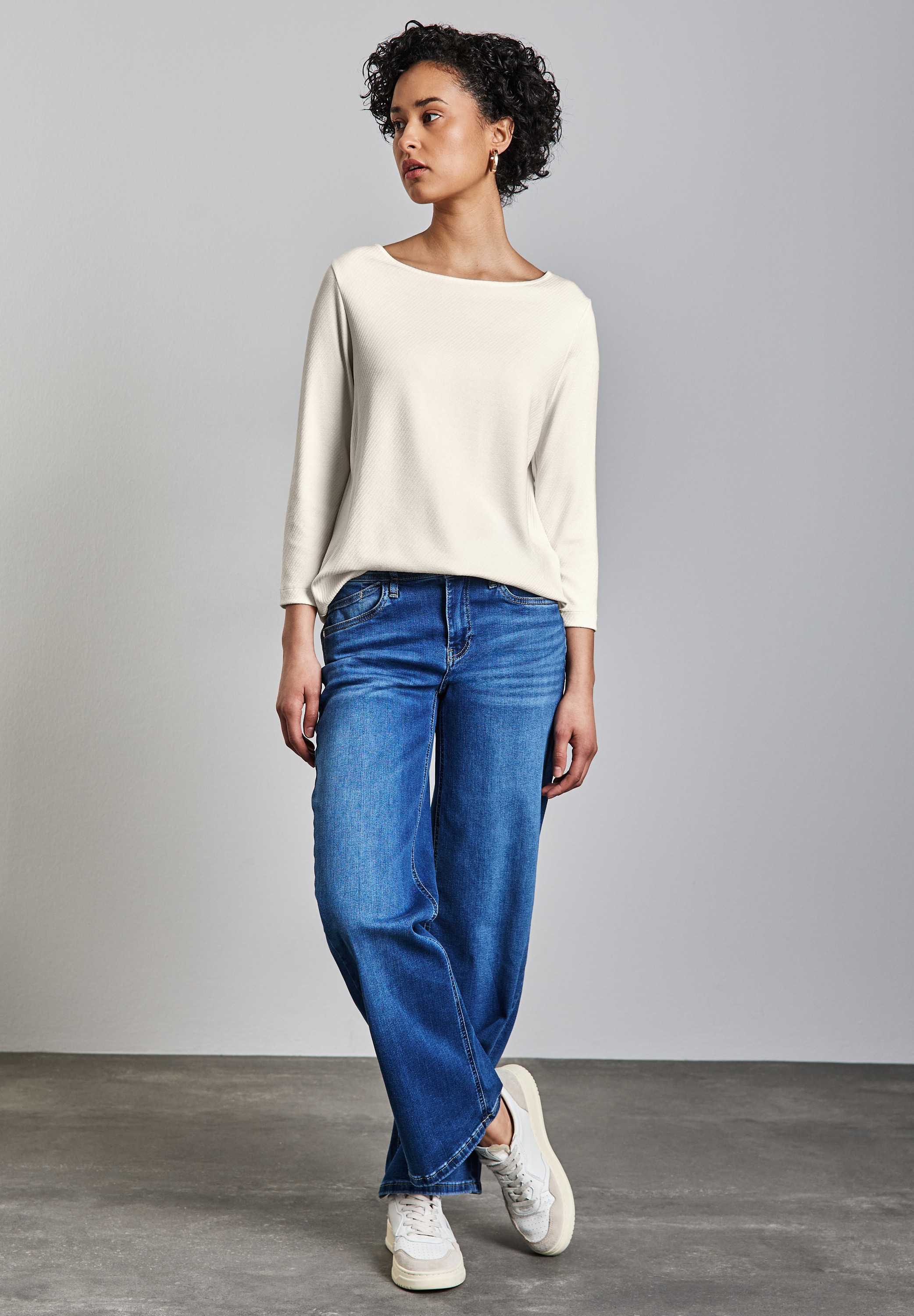 STREET ONE 3/4-Arm-Shirt, mit 3/4 Ärmeln