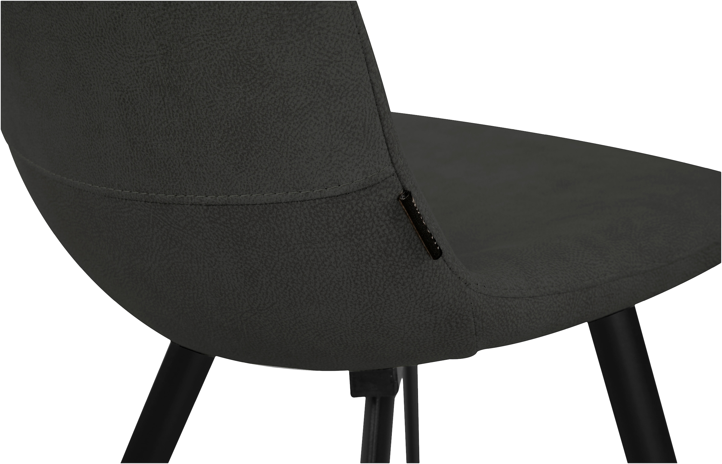 OMG Design Esszimmerstuhl »Pluto«, (Set), 1 St., Stoff, pflegeleichte Microfaser, Lederoptik
