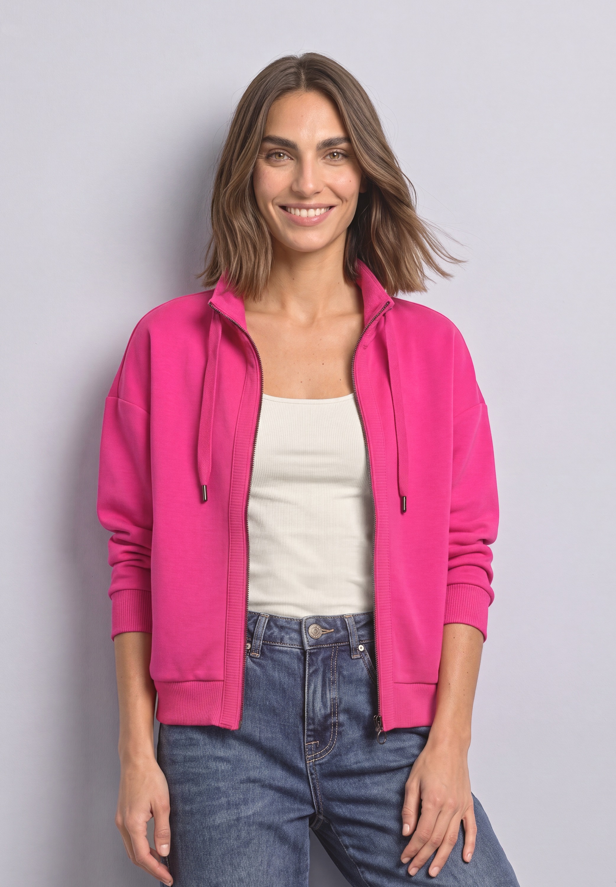 STREET ONE Kurzjacke ohne Kapuze mit Stehkragen
