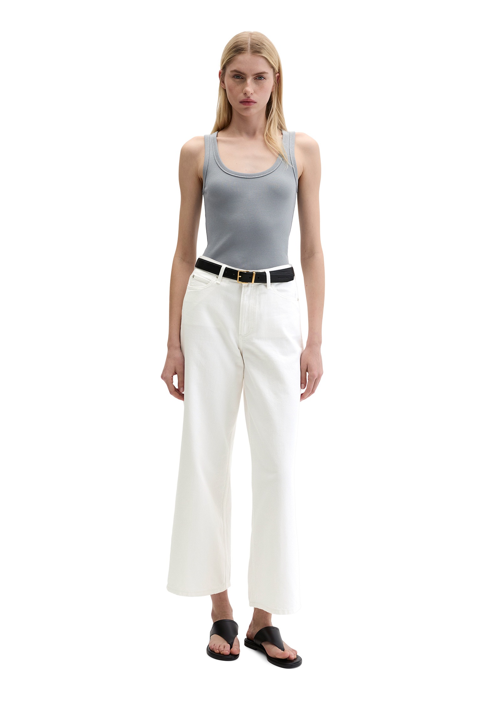 Marc O'Polo T-Shirt »aus elastischem Rippjersey«