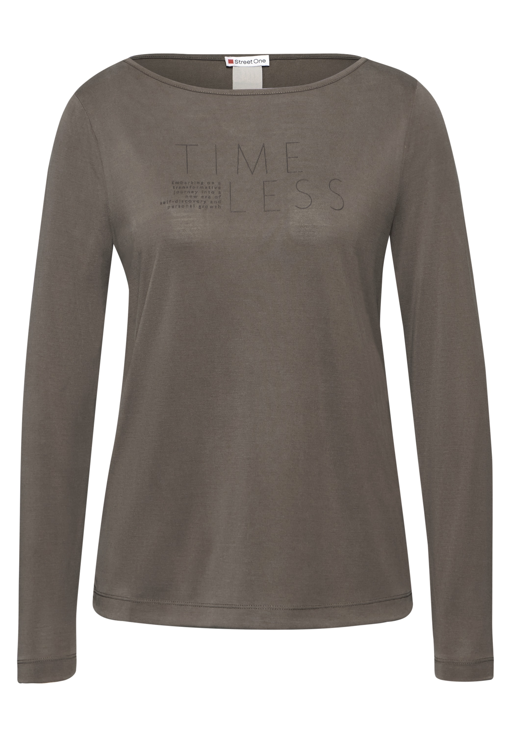 STREET ONE Langarmshirt, mit Schriftzügen