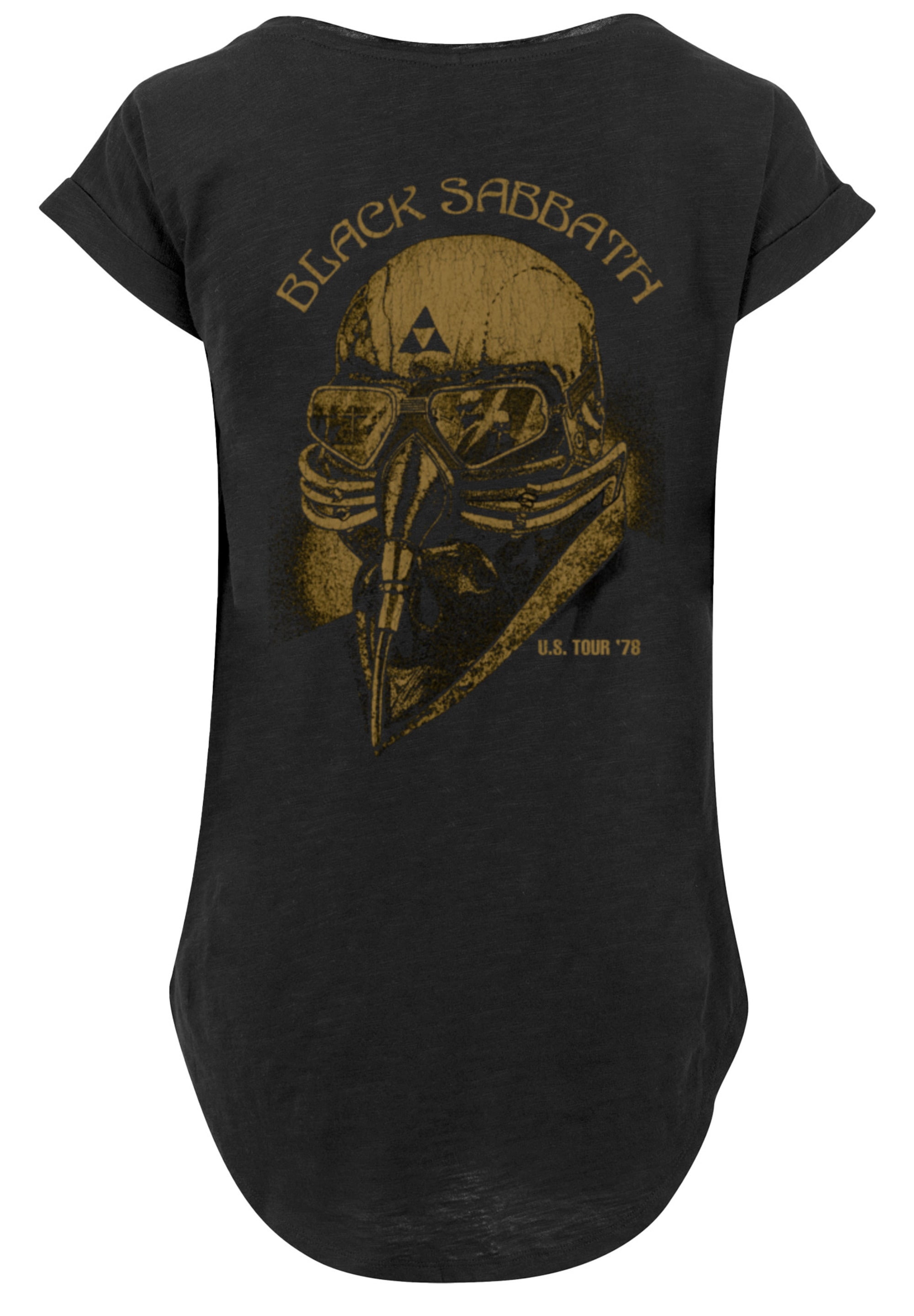 F4NT4STIC T-Shirt »Black Sabbath Metal Band US Tour 1978 Black Zip«, Print
