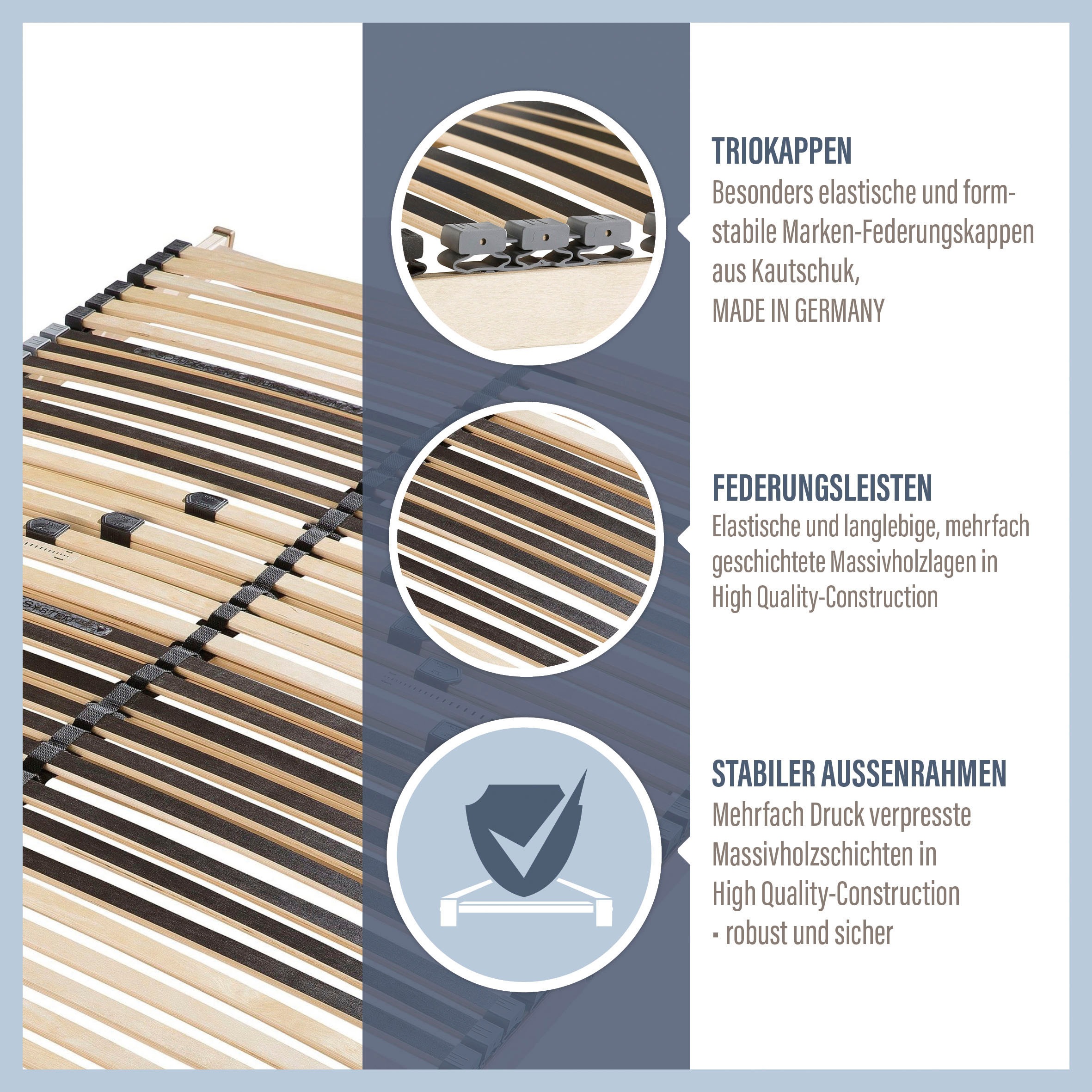 Beco Lattenrost "Heros Fix NV" 7 Zonen-Luxus, Härteregulierung günstig online kaufen