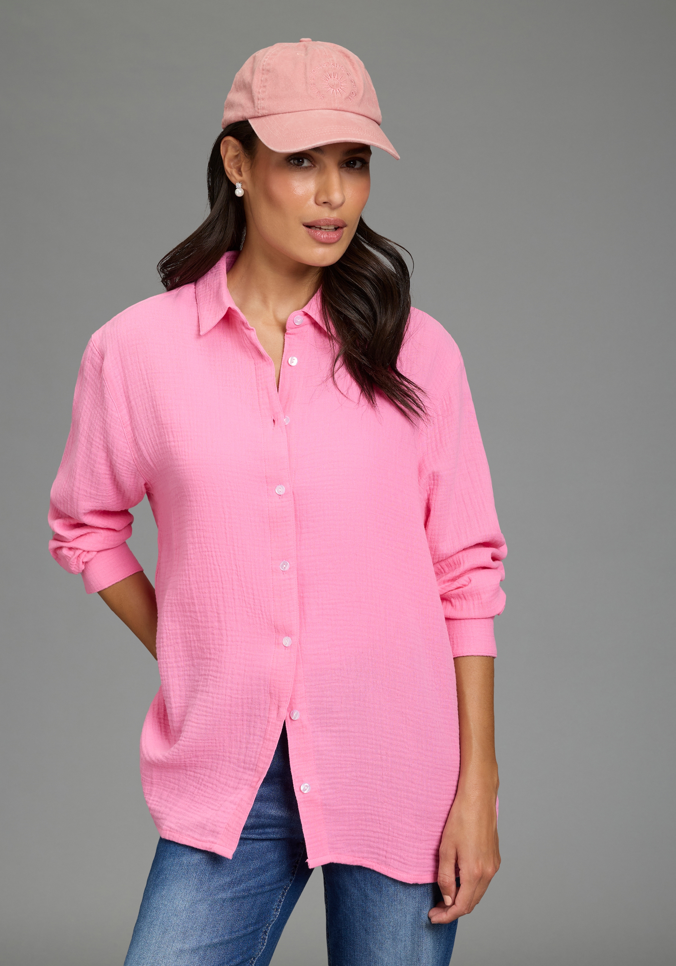 Laura Scott Longbluse in Musselin-Qualität günstig online kaufen