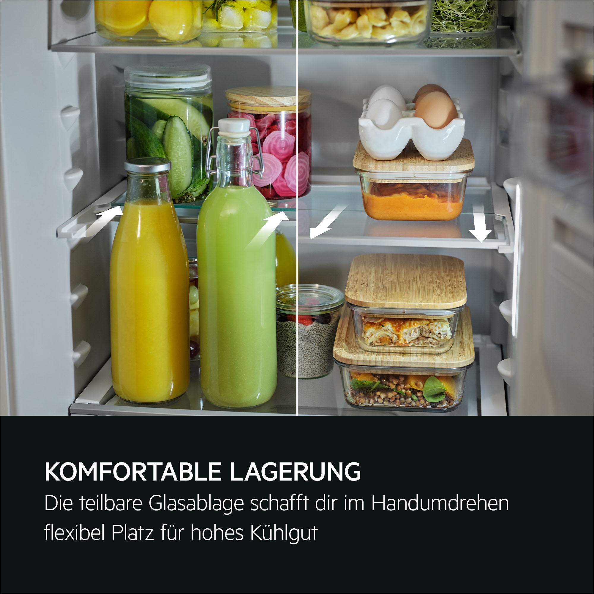 AEG Einbaukühlschrank 9000 »923586301« 176,9 cm hoch 55,7 cm breit LongFresh 0 °C-Zone