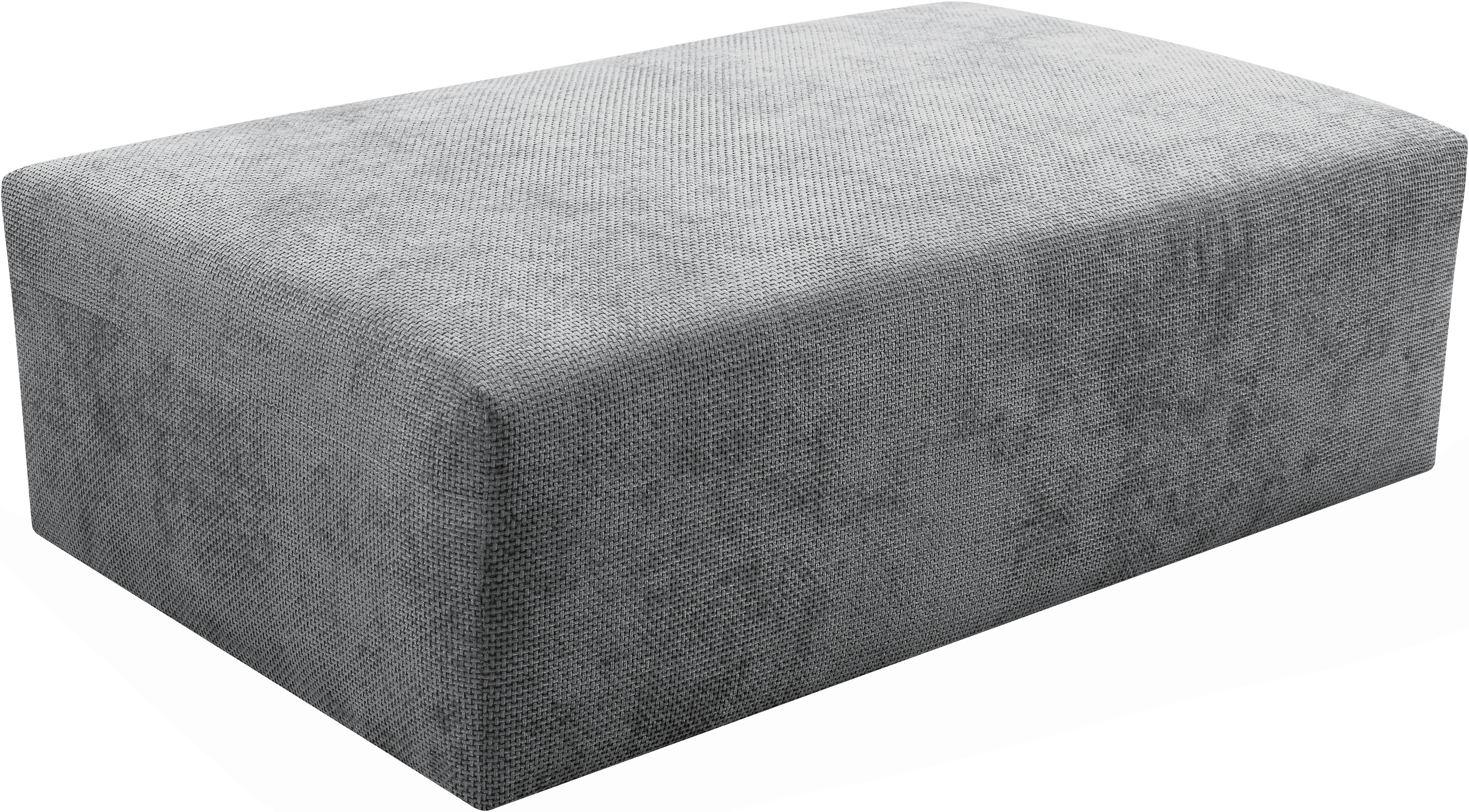 WERK2 Polsterhocker "Zeus-XL Polsterhocker modern und bequem" Curvy Trend Hocker mit urbaner Optik