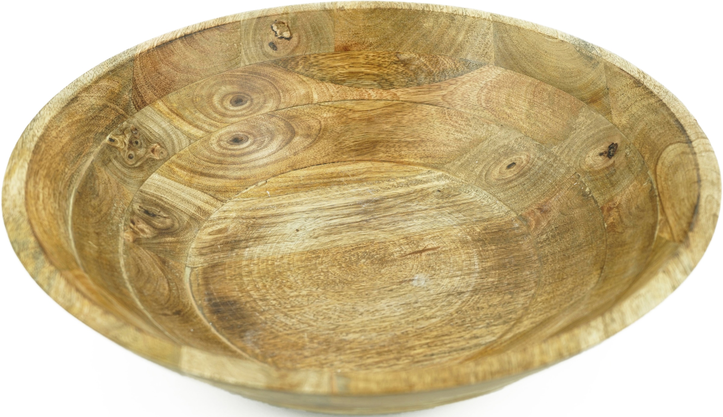 NOOR LIVING Obstschale 1 Stk. aus Holzwerkstoff aus Mangoholz günstig online kaufen