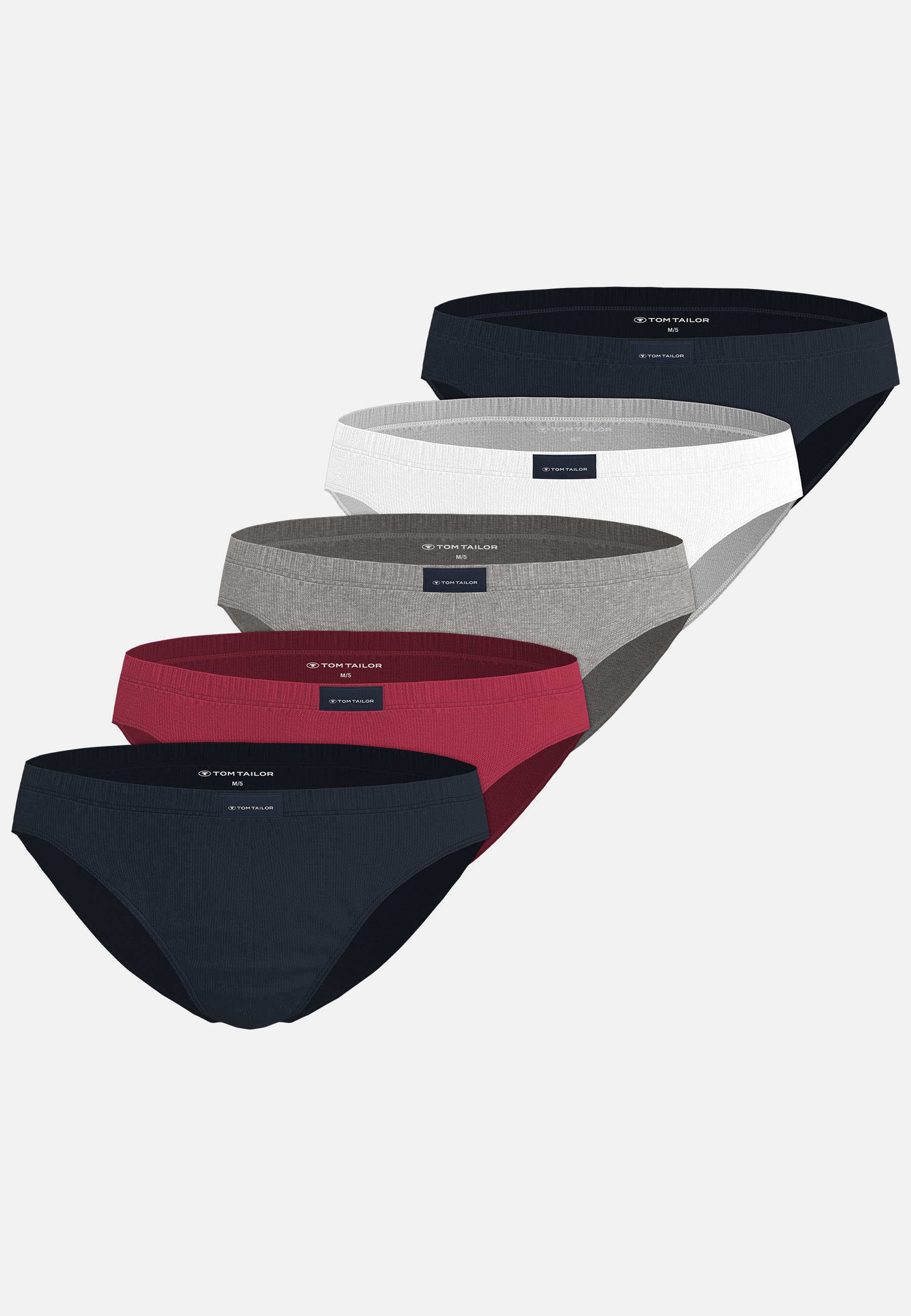 TOM TAILOR Minislip »Colorado« Packung, 5er Pack, 5 tlg., weich, bequem, eng, atmungsaktiv, breiter Bund, mit Logo