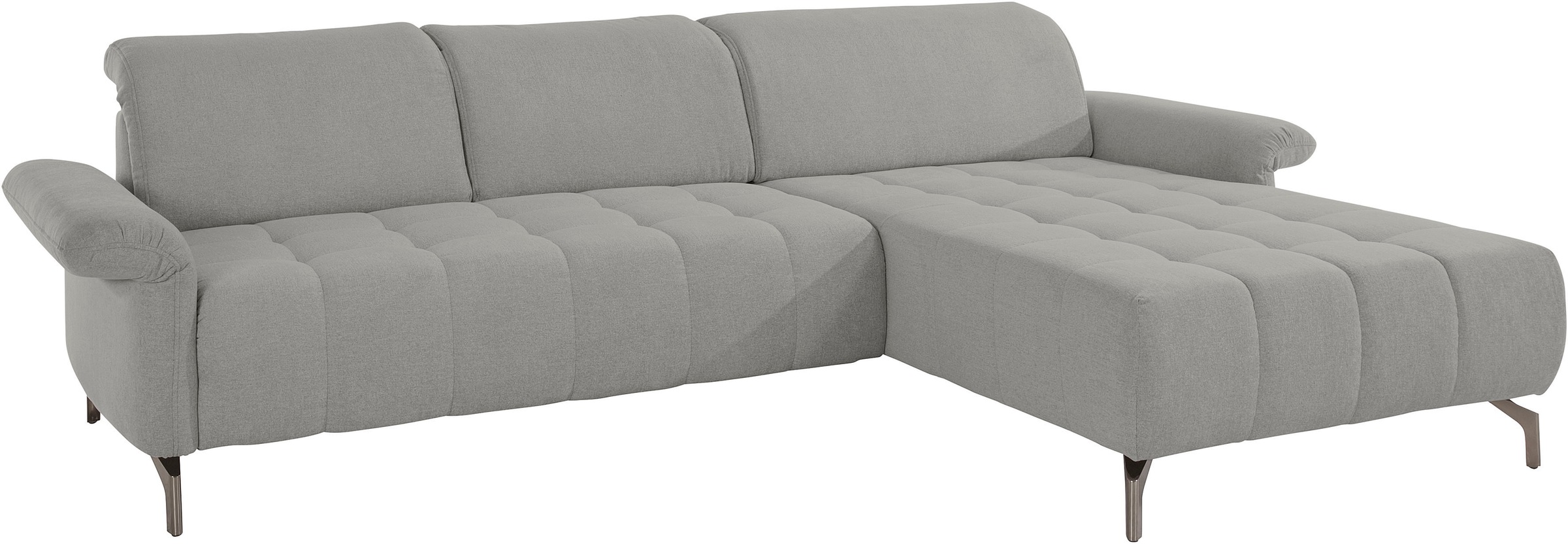 INOSIGN Ecksofa »Fresh L-Form«, Federkern, wahlweise Kopfteilverstellung und motorischer Vorziehsitz