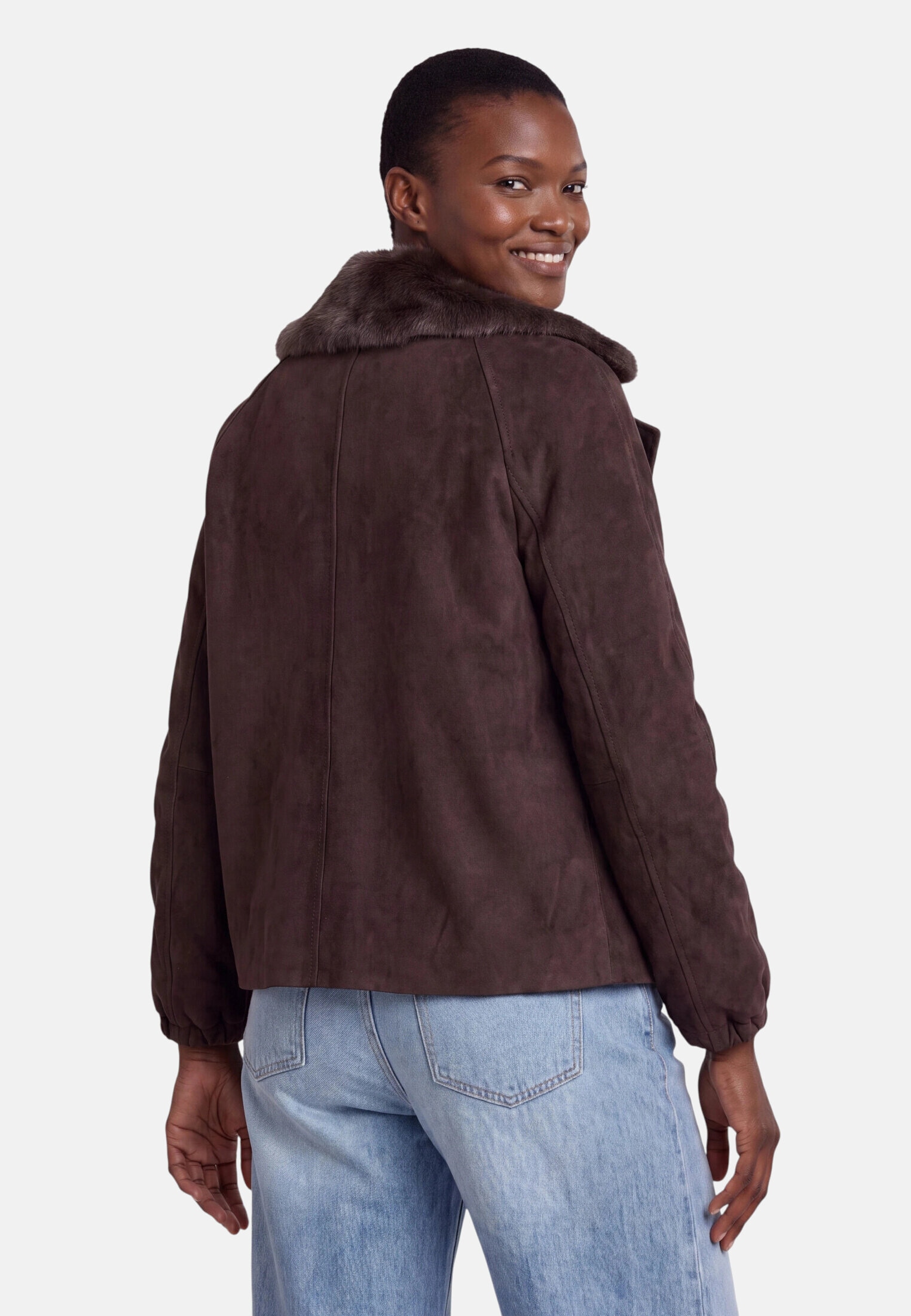 Zero Outdoorjacke »Damen mit Kunstfellkragen«