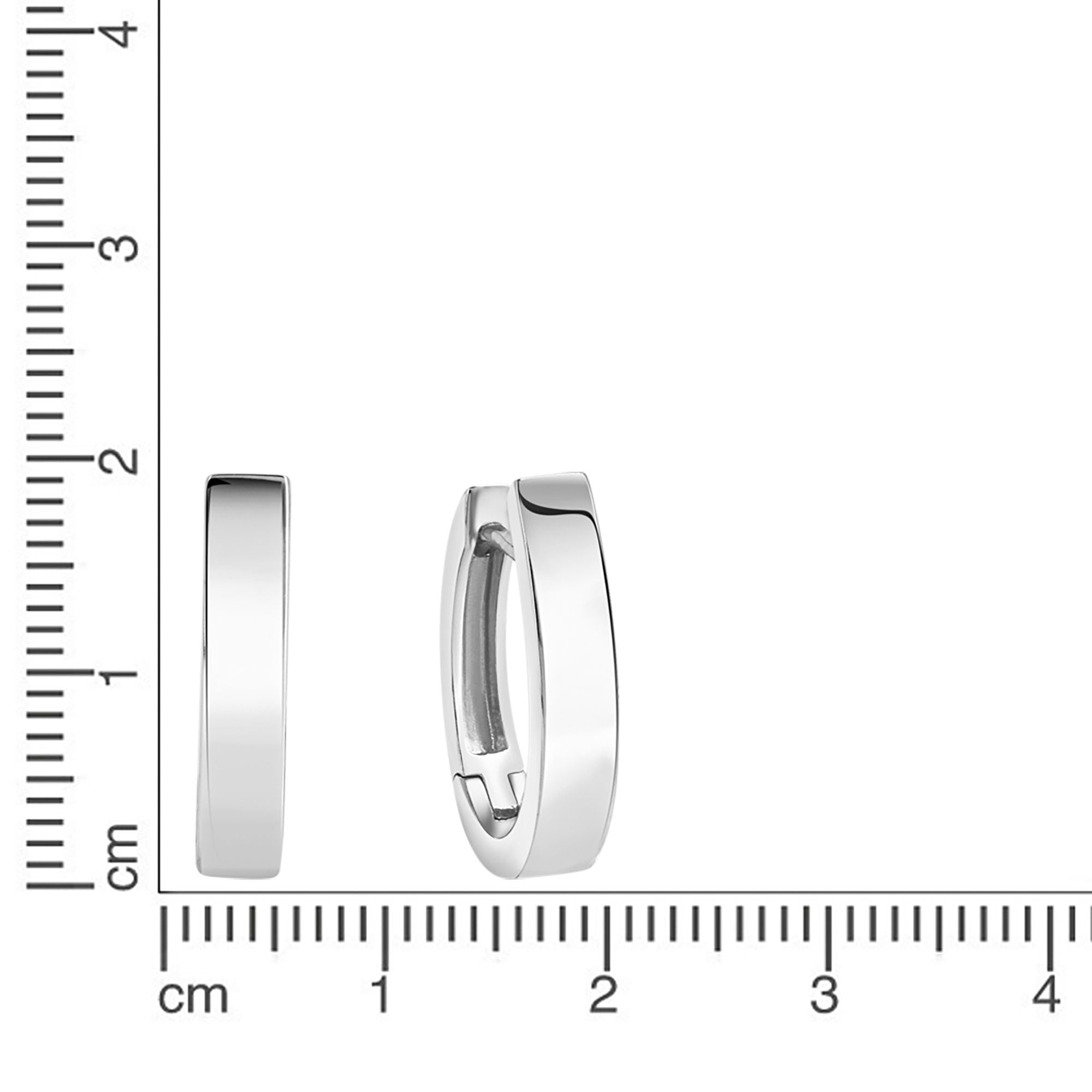 Vivance Paar Creolen »925/- Sterling Silber rhodiniert«