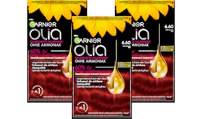 Coloration »Garnier Olia dauerhafte Haarfarbe«, (Set, 3 tlg.)