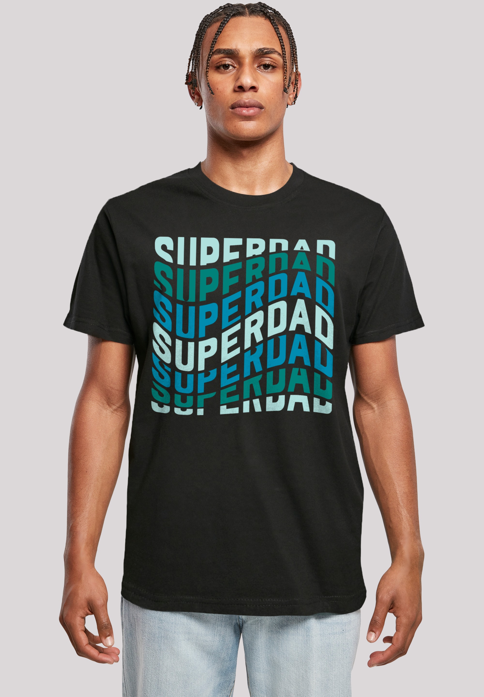 F4NT4STIC T-Shirt "Super Dad Retro Trend Vatertags Design für Papas", Premi günstig online kaufen