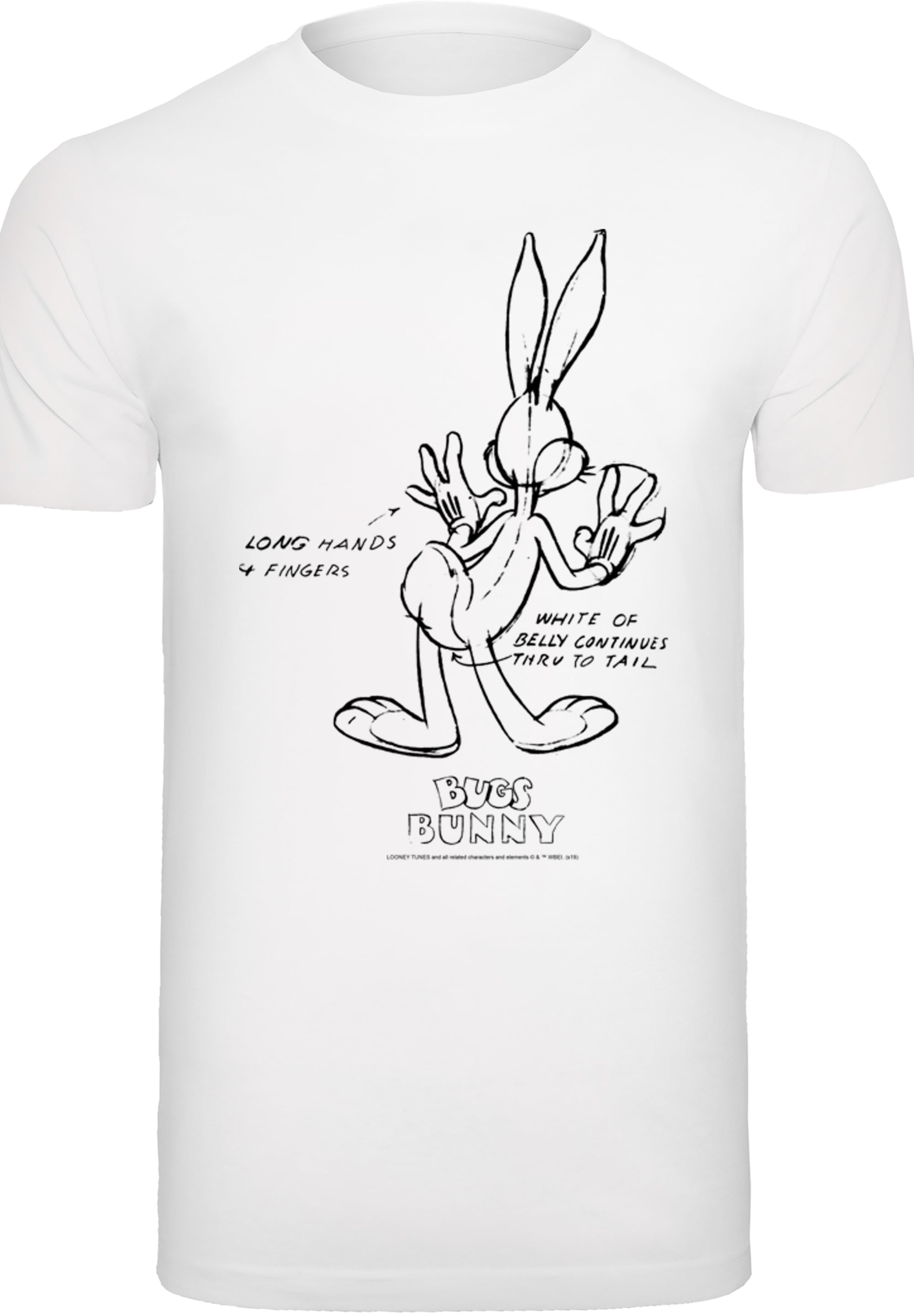 F4NT4STIC T-Shirt "Looney Tunes Bugs Bunny White Belly", Print günstig online kaufen