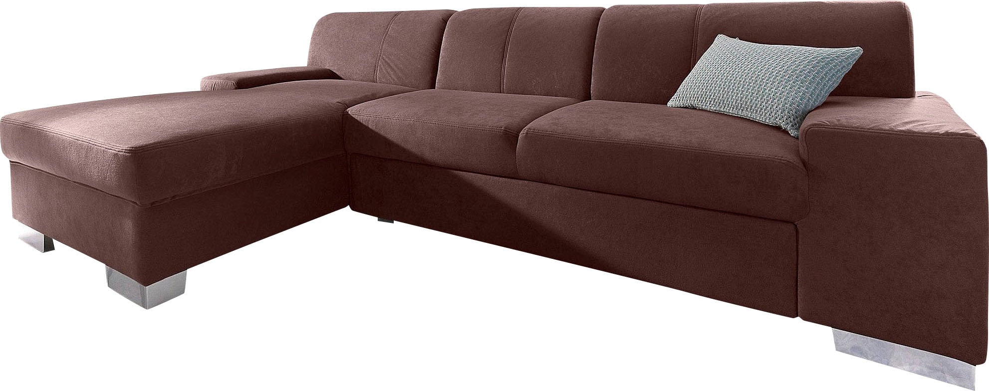 DOMO collection Ecksofa »Star, zeitlose Formensprache, elegante Optik, L-Form«, wahlweise mit Bettfunktion, OTTOs Choice