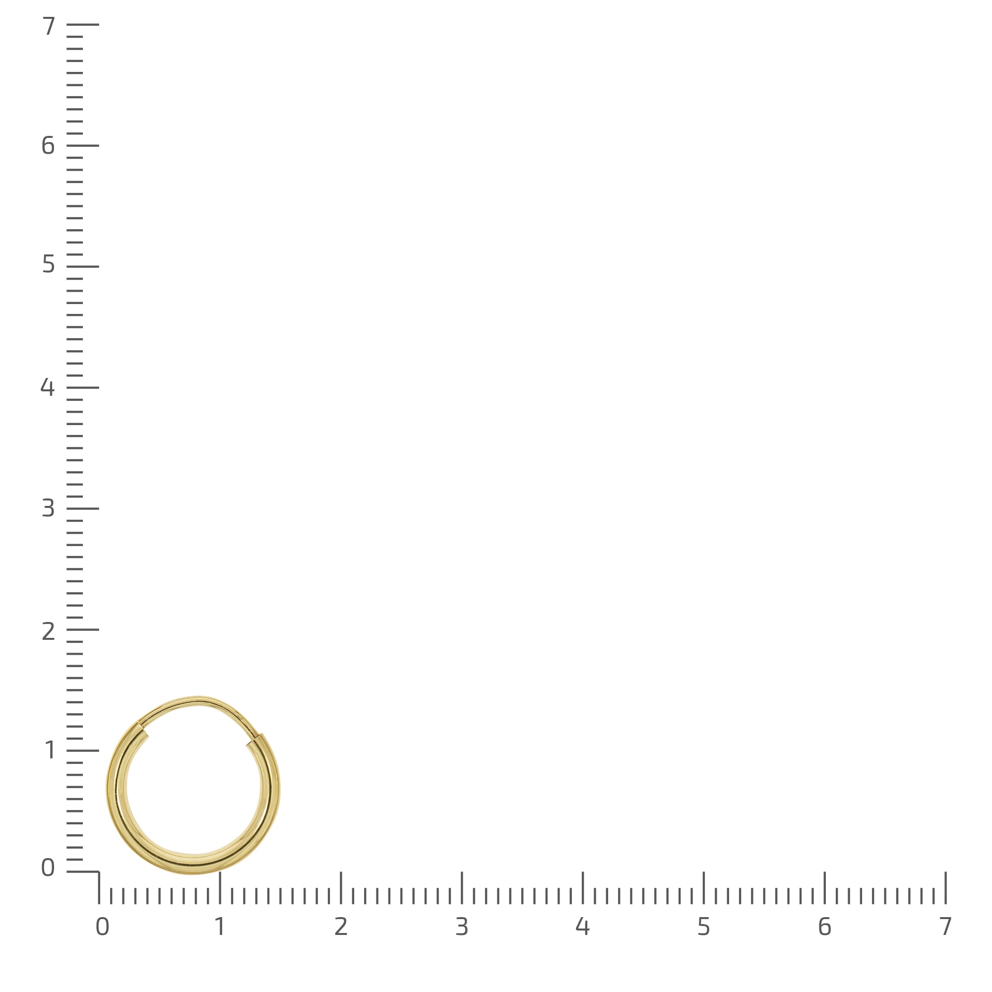 Vivance Paar Creolen »585/- Gelbgold glanz 13mm«