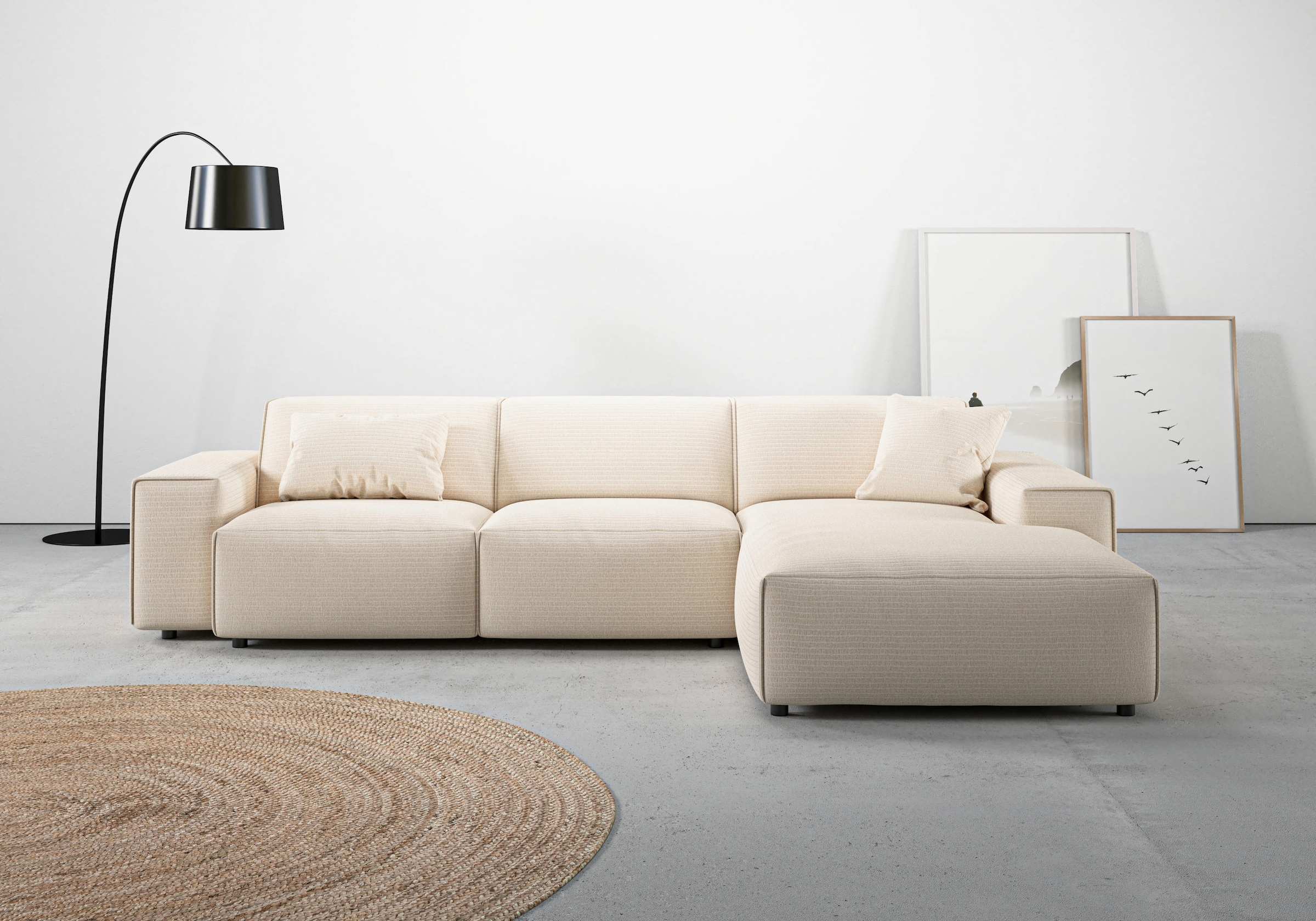 Home affaire Ecksofa "Glimminge auch in Breitcord, Feincord, Bouclé + Easy günstig online kaufen