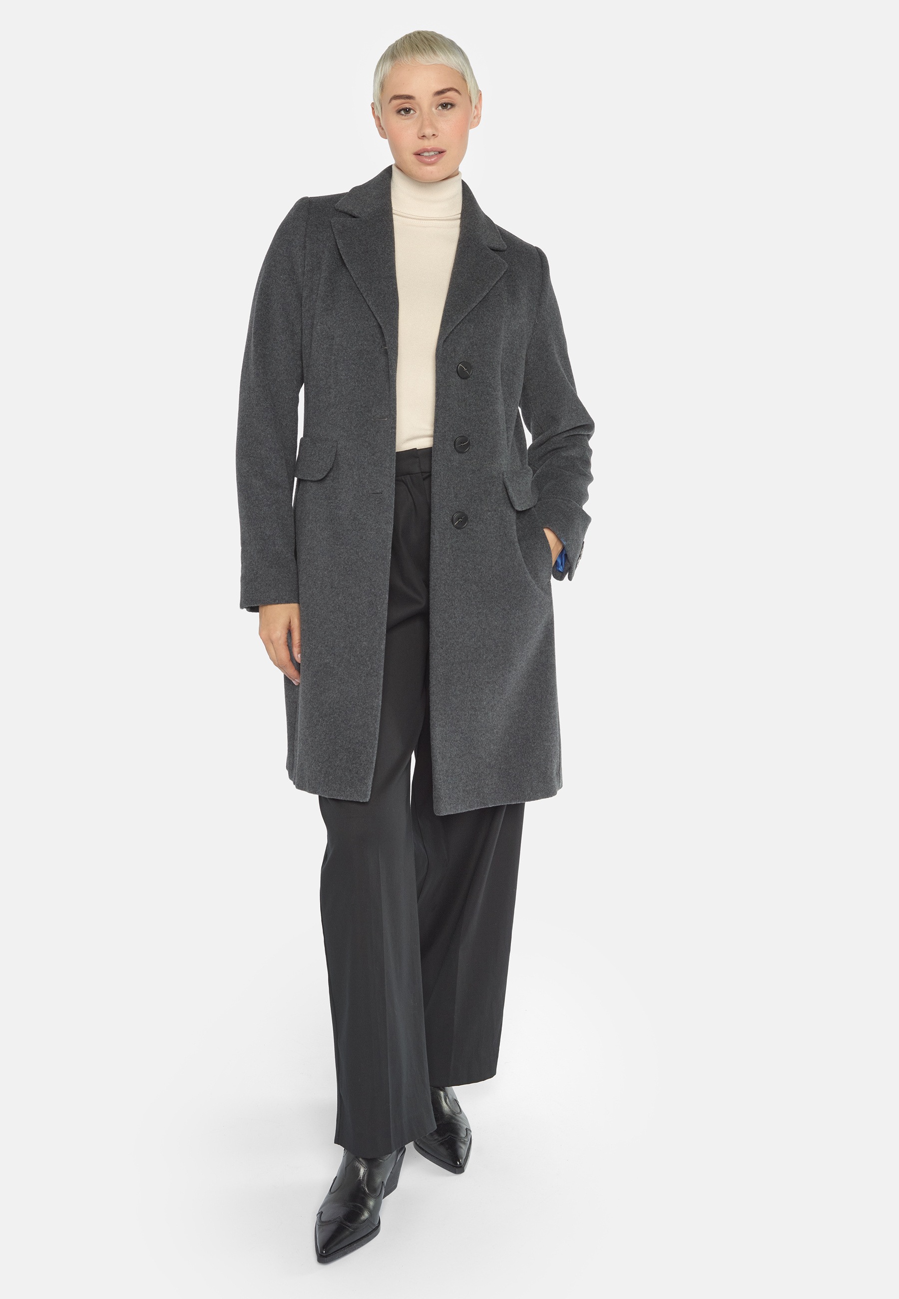 Fuchs Schmitt Langjacke »Kurzmantel Mit Pattentaschen«, mit Knopfleiste