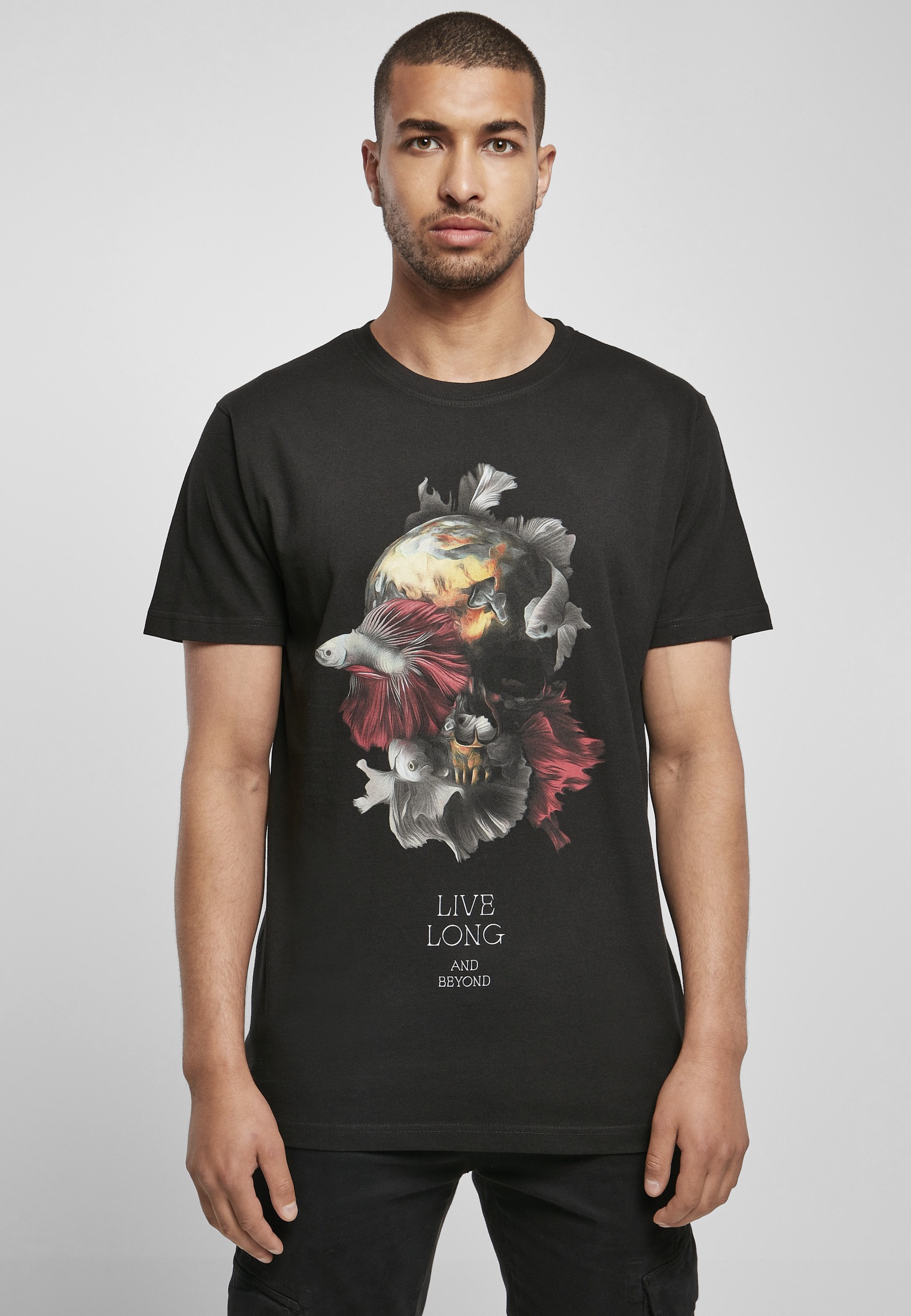 MisterTee T-Shirt »Herren Skull Fish Tee«, (1 tlg.) ▷ bestellen | BAUR