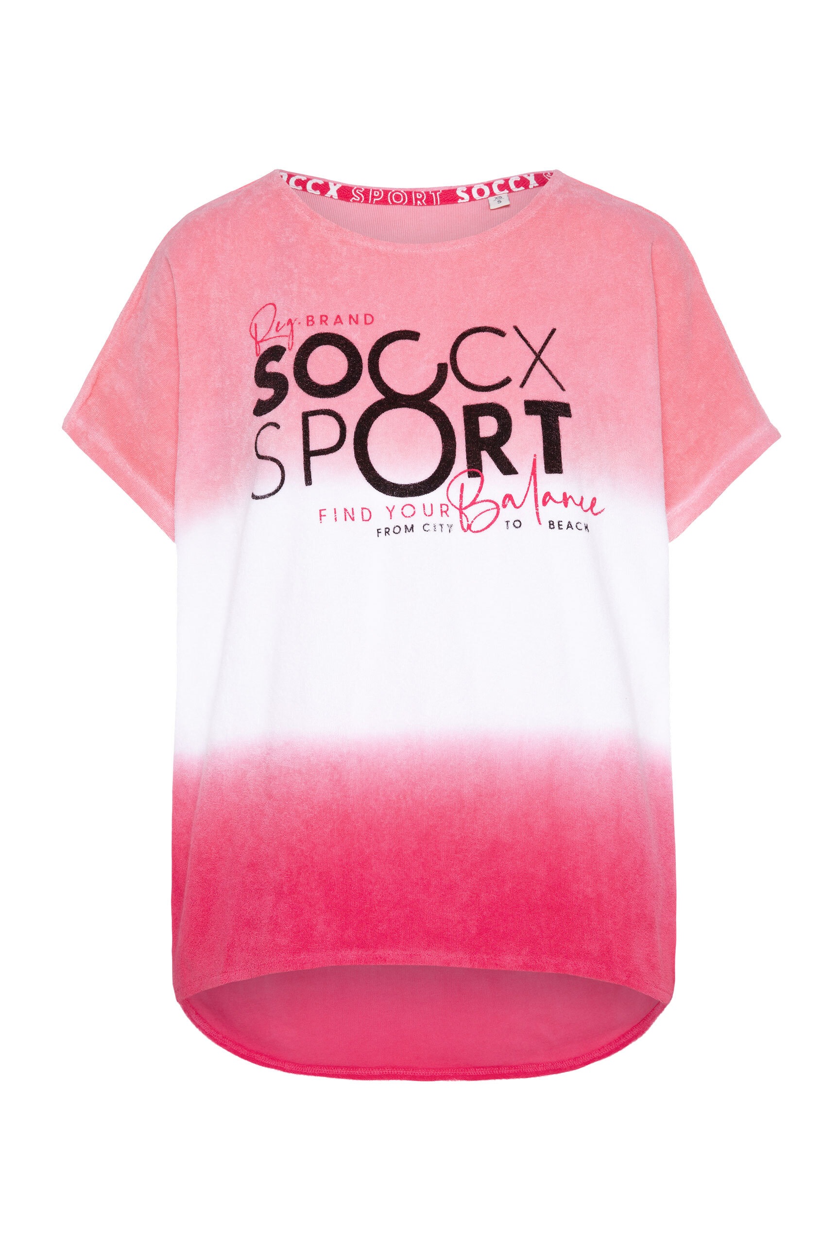 SOCCX Rundhalsshirt, mit überschnittenen Schultern günstig online kaufen
